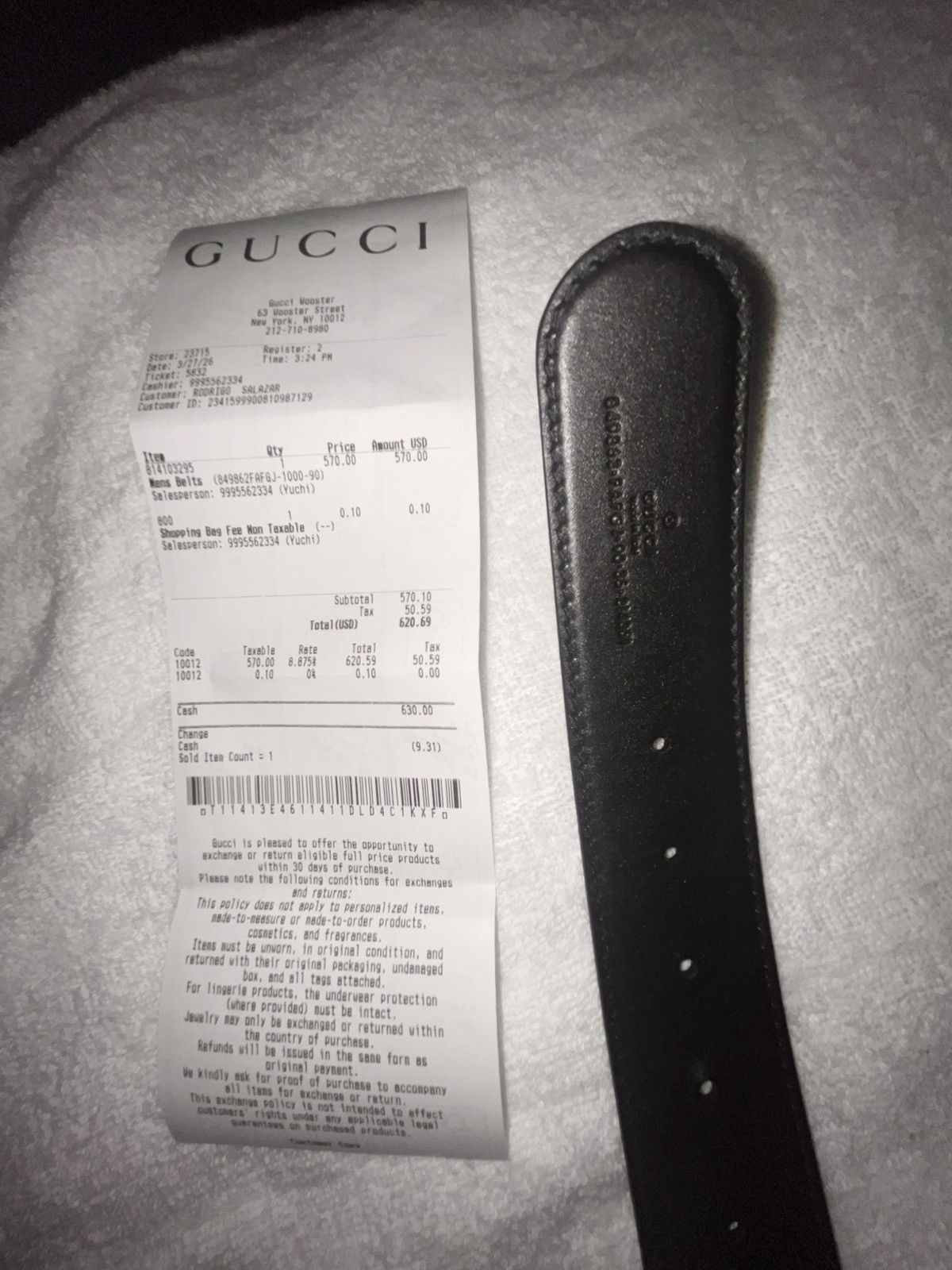 Gucci Reversible belt with Interlocking G buckle Size 30 - 3 Thumbnail