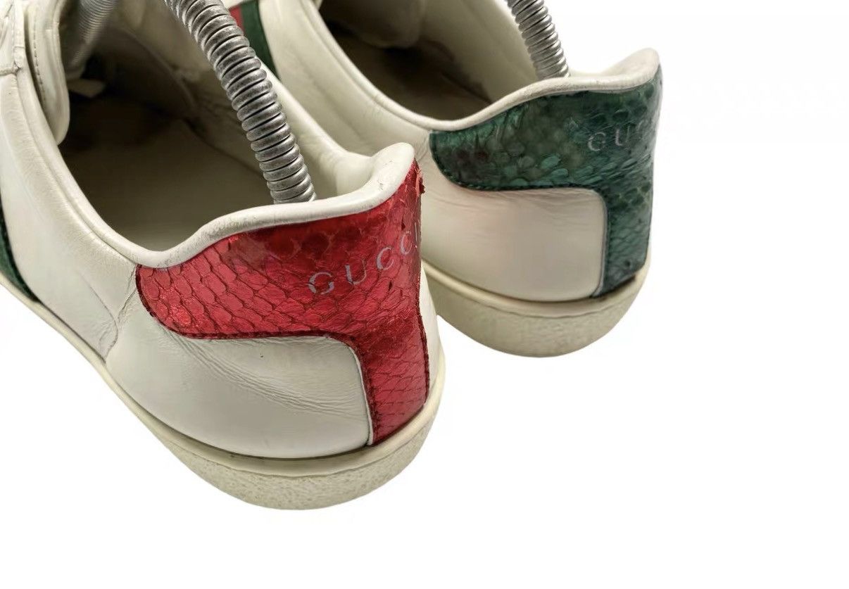 Gucci Gucci Ace Tiger Head White Sneakers J31 Size US 8 / EU 41 - 4 Thumbnail