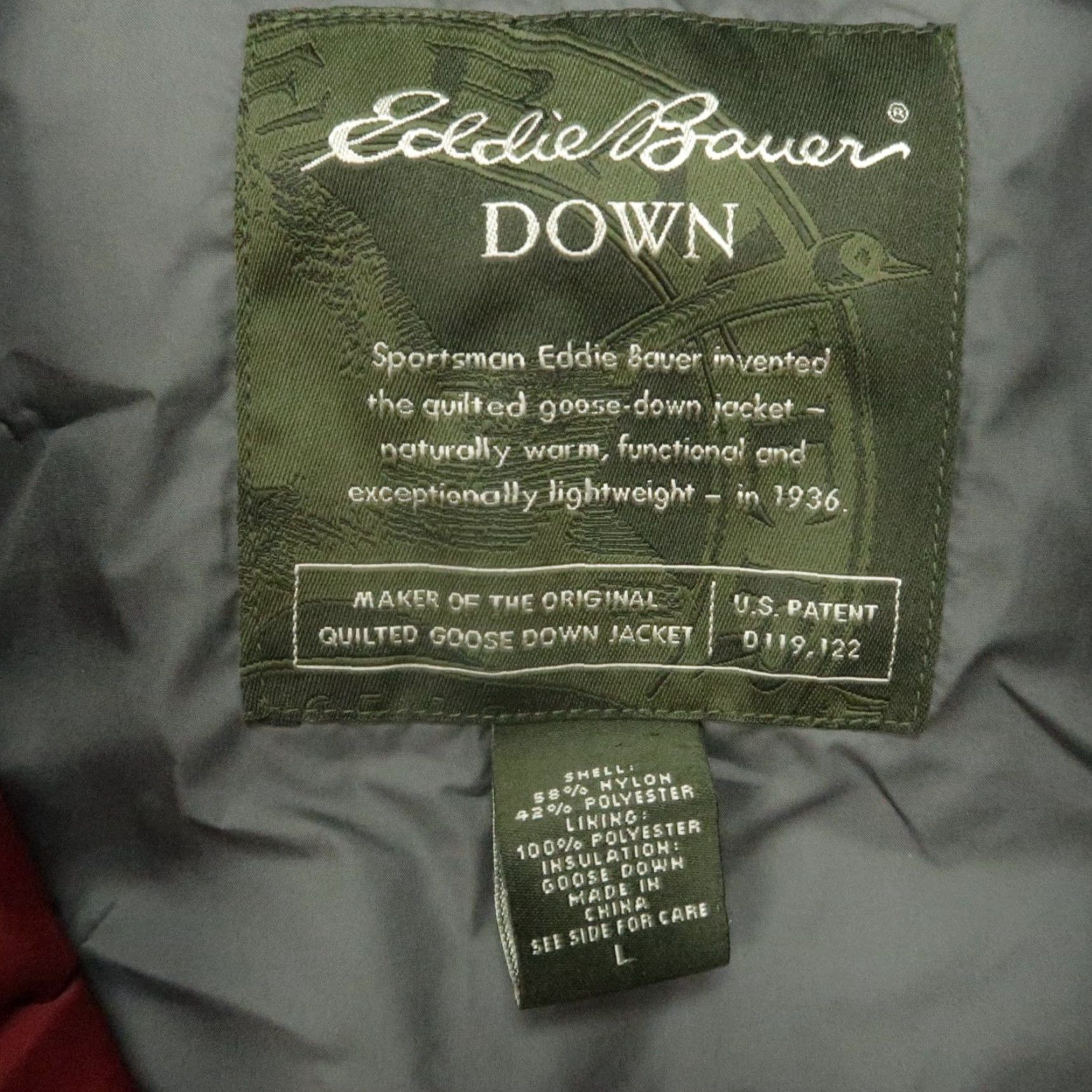 Eddie Bauer Eddie Bauer Vest Mens Large Red Goose Down Puffer Quilted Full Zip Pockets Size US L / EU 52-54 / 3 - 4 Thumbnail