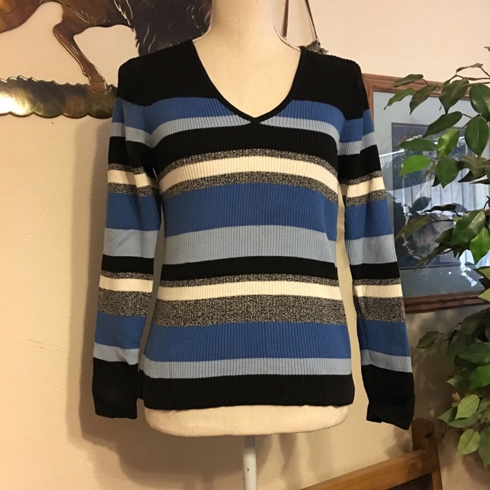 Other Villager by Liz Claiborne striped sweater Size S / US 4 / IT 40 - 1 Thumbnail