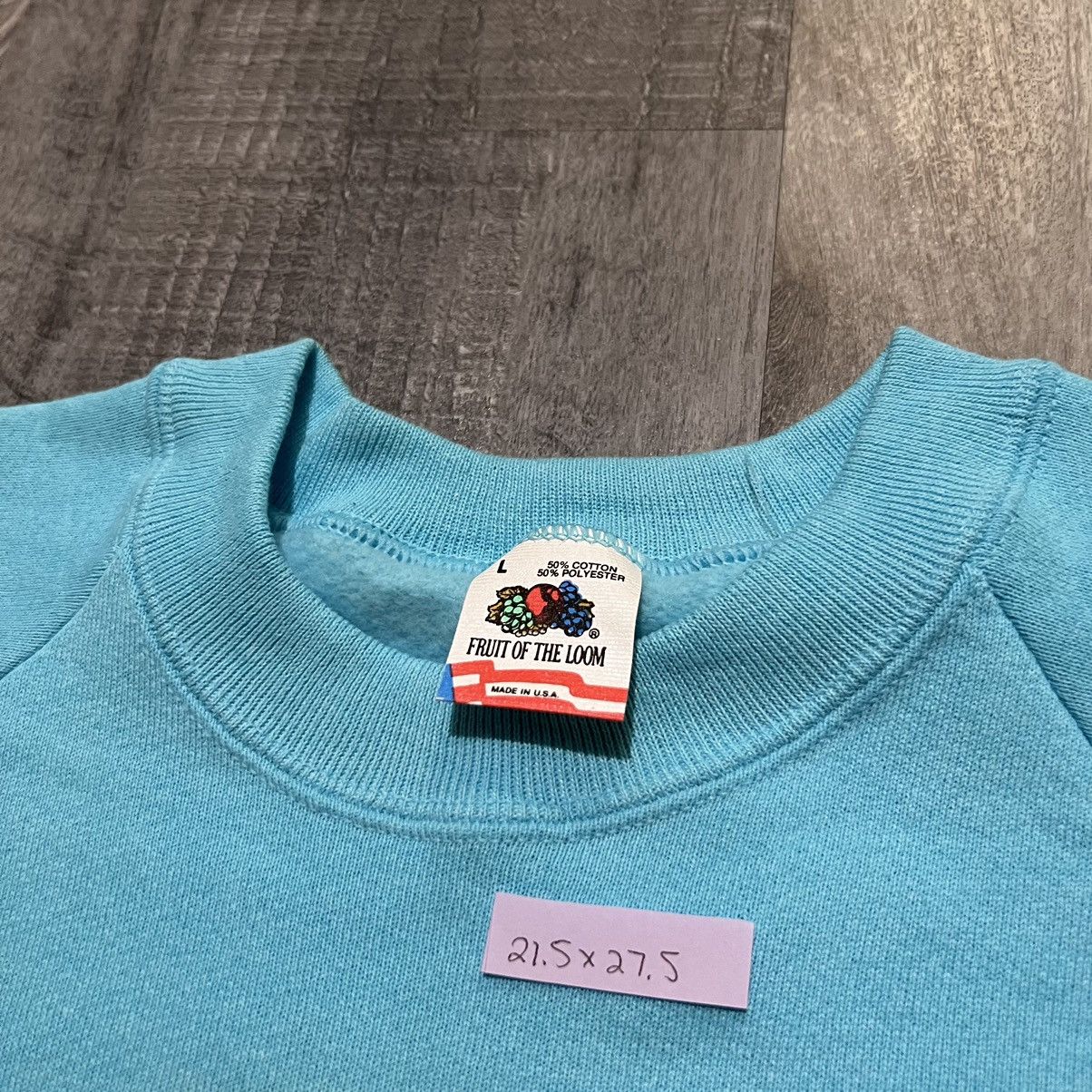 Fruit Of The Loom × Vintage VTG Newport Oregon Yaquina Bay Bridge 90s Blue Sweatshirt Size US L / EU 52-54 / 3 - 5 Thumbnail