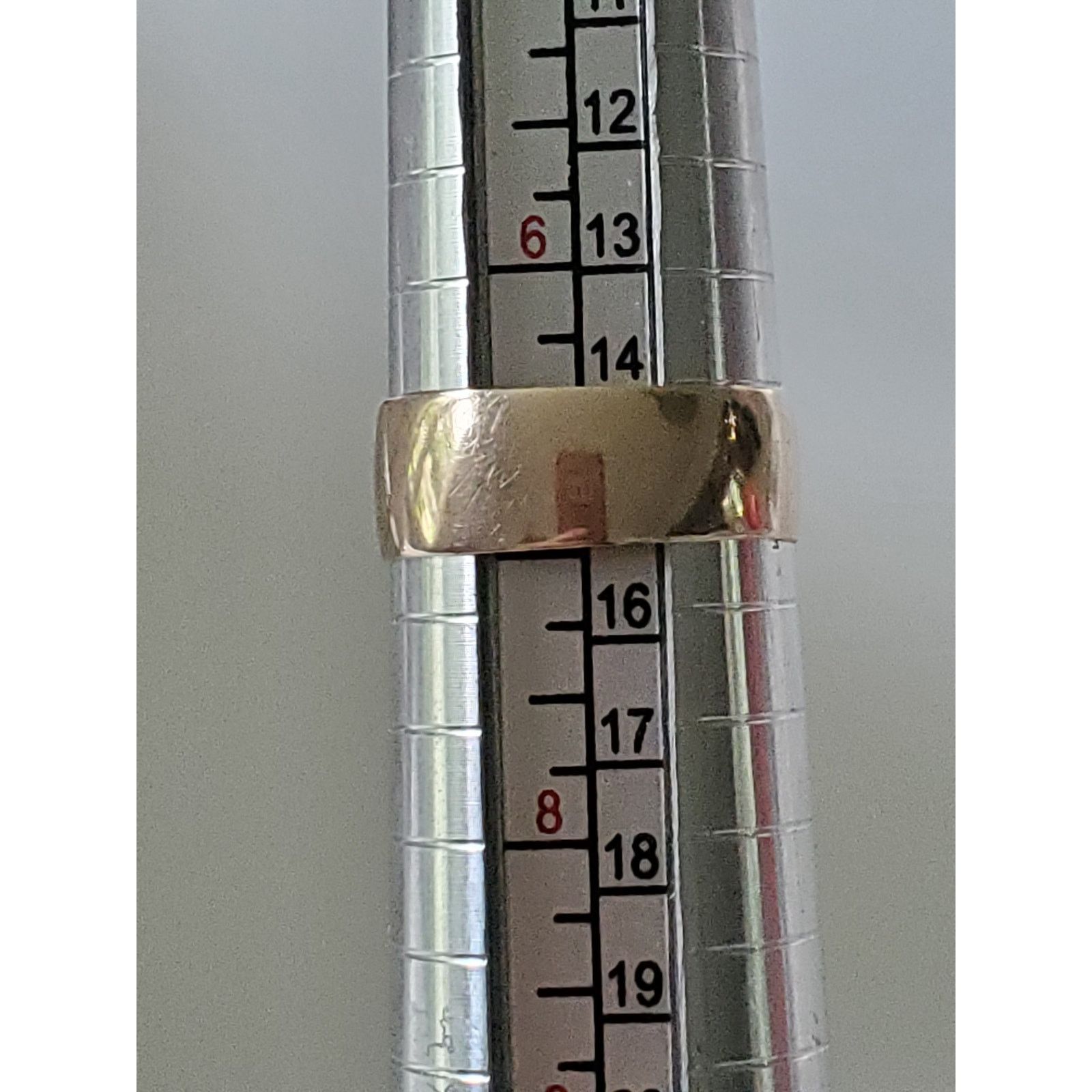 Unknown London Vintage Victorian 14K Rose Gold Engraved Wide Band Ring Size ONE SIZE - 4 Thumbnail