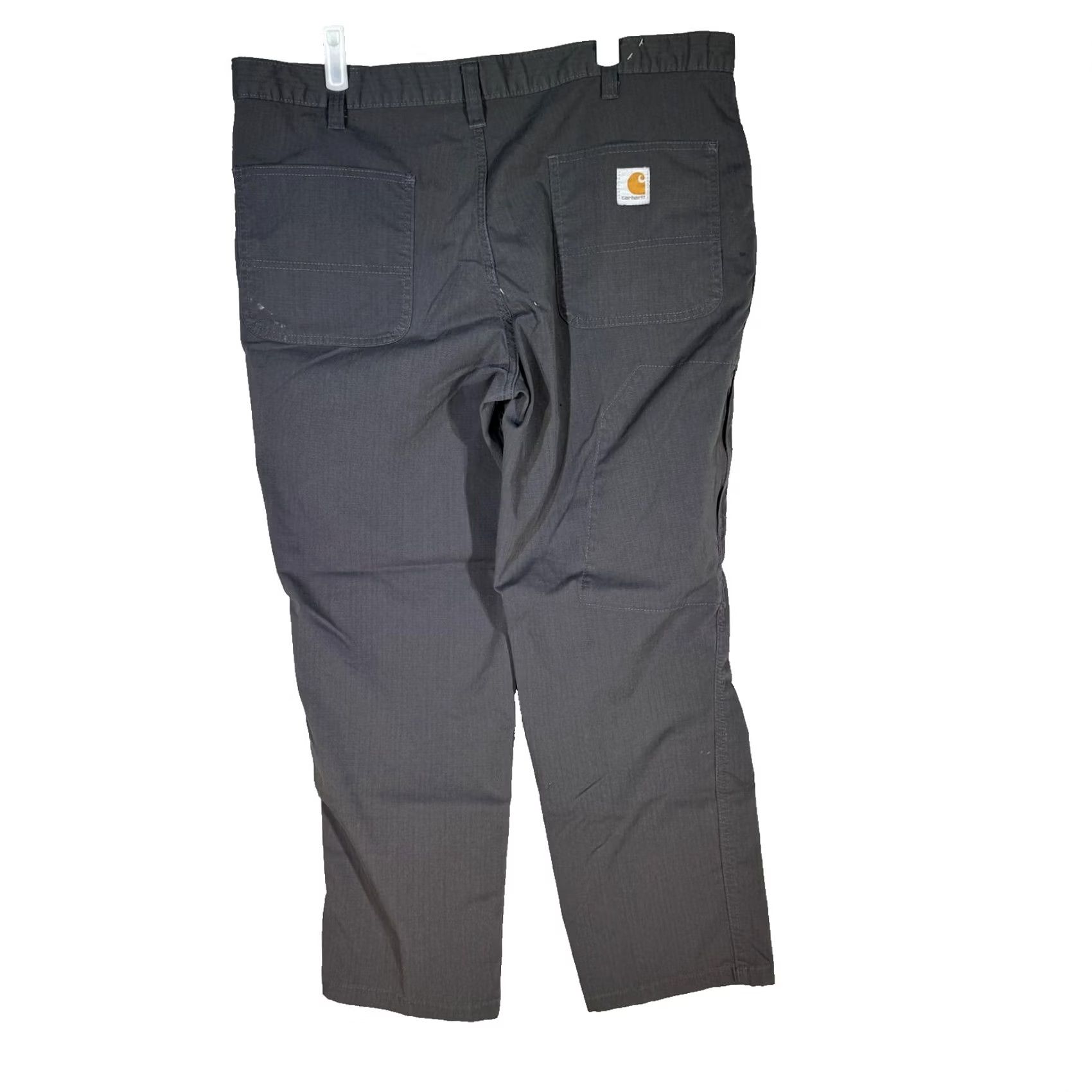 Carhartt Carhartt Mens Pants 36x28 Gray Ripstop Relaxed Fit Cargo Workwear Size US 36 / EU 52 - 2 Thumbnail