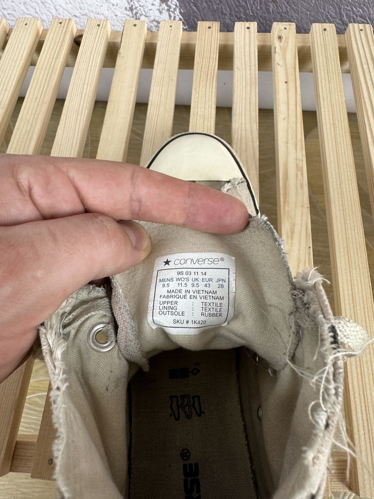 Converse Converse All star Chuck Taylor white striped sneakers Size US 9.5 / EU 42-43 - 11 Thumbnail