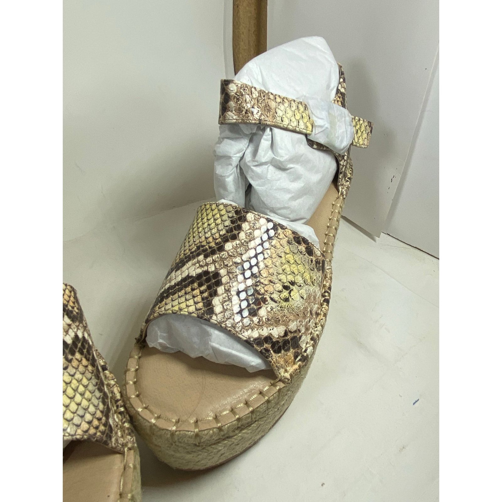 Matisse Coconuts Matisse Flirty Natural Snakeskin Espadrille Wedge Size US 10 / IT 40 - 10 Thumbnail