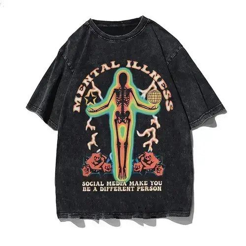 Skeleton Vintage Tshirt Oversized