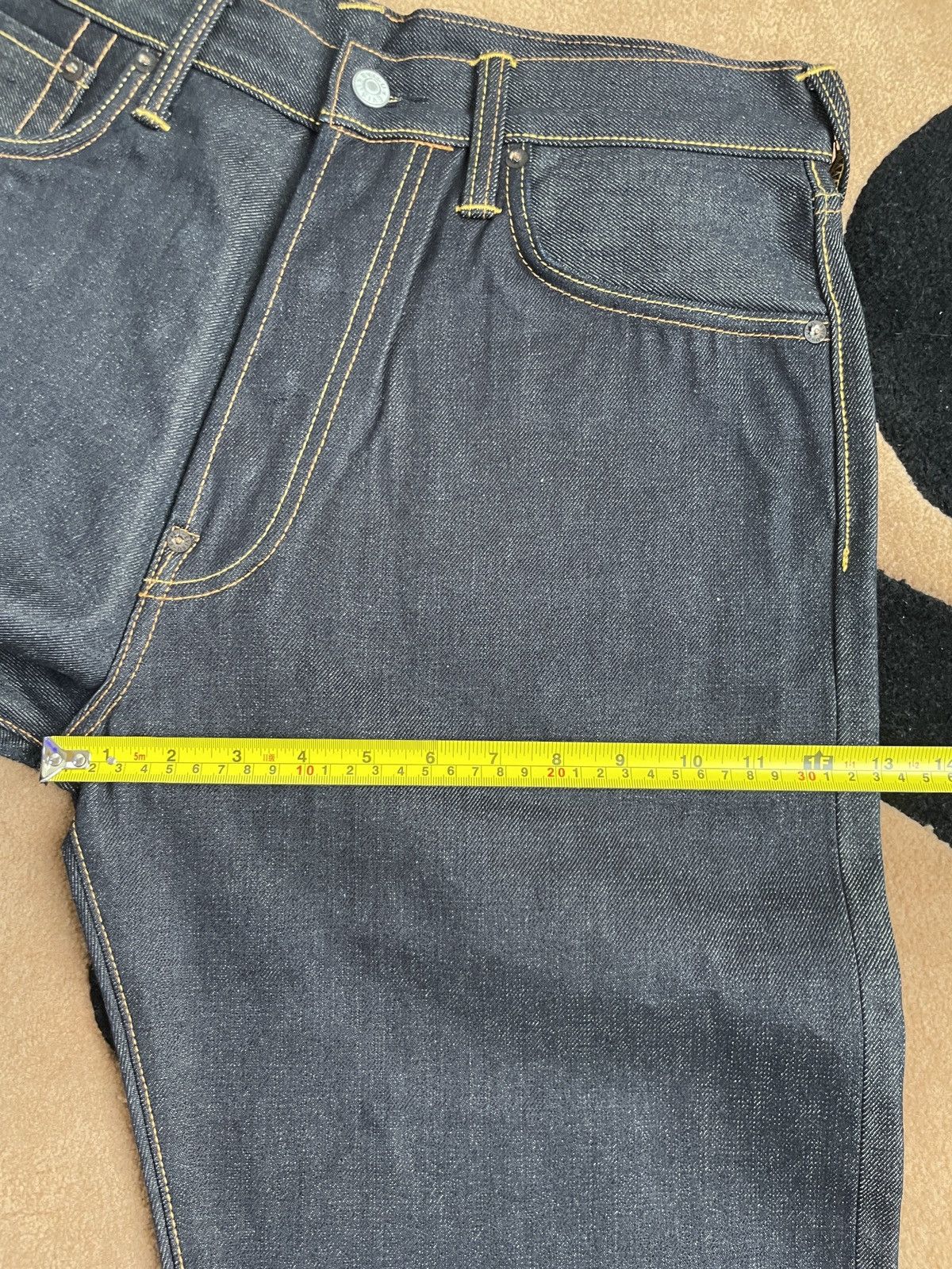 Evisu × Vintage EVISU NEW！red daicock style denim jeans！size：32x34 Size US 32 / EU 48 - 13 Thumbnail