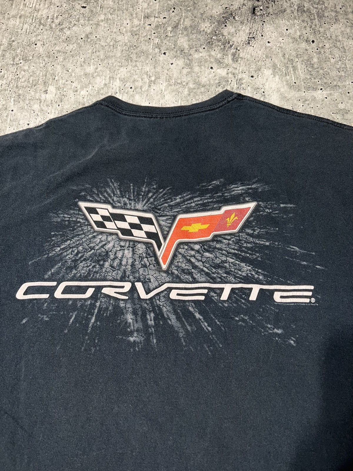 Other Vintage Y2K Faded Corvette Graphic Tee Size US XL / EU 56 / 4 - 2 Thumbnail