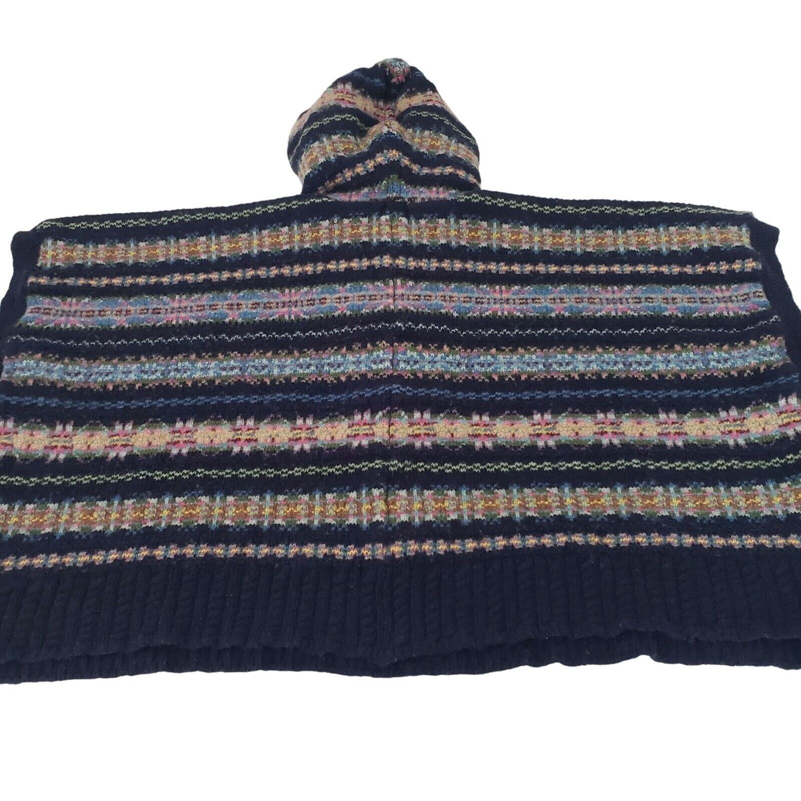 Polo Ralph Lauren Polo Ralph Lauren Fair Isle Hooded Poncho Womens Size S/M Size M / US 6-8 / IT 42-44 - 10 Thumbnail