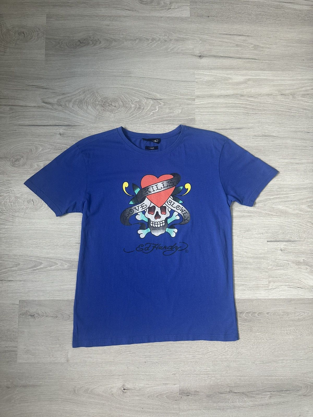 Ed Hardy × Japanese Brand Men’s T-Shirt Ed Hardy Y2K Big Logo Size US M / EU 48-50 / 2 - 2 Thumbnail