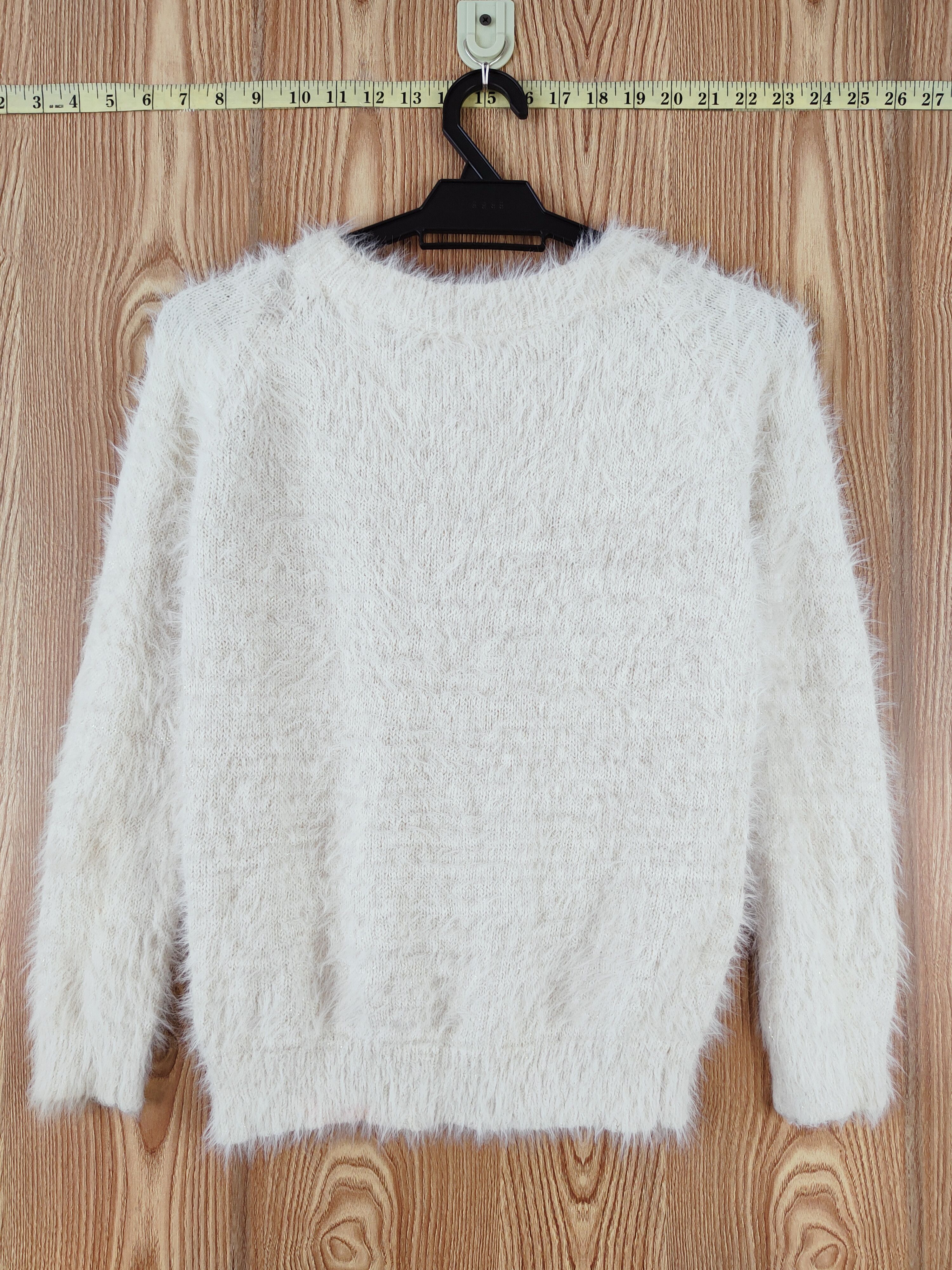 Japanese Brand × Vintage MS Cream Fur Mohair Knitwear Size M / US 6-8 / IT 42-44 - 7 Thumbnail