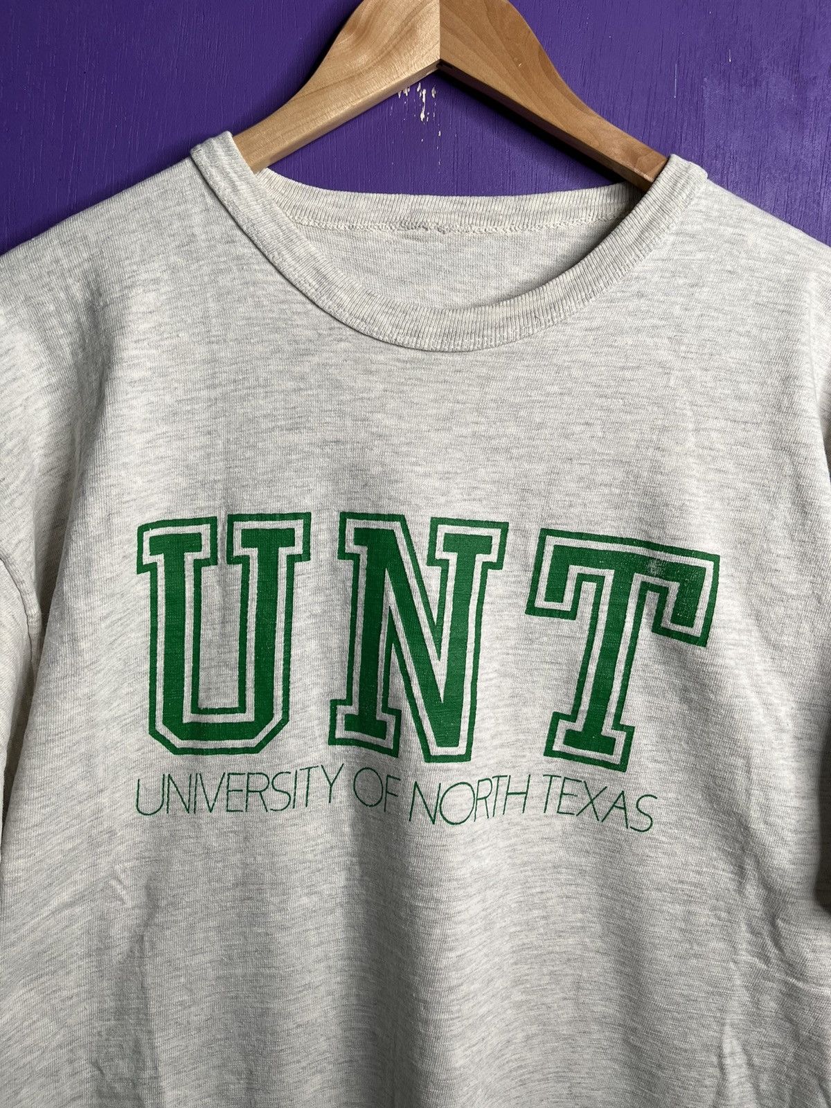 Vintage Vintage 90s North Texas university spellout t-shirt Size US XL / EU 56 / 4 - 3 Thumbnail