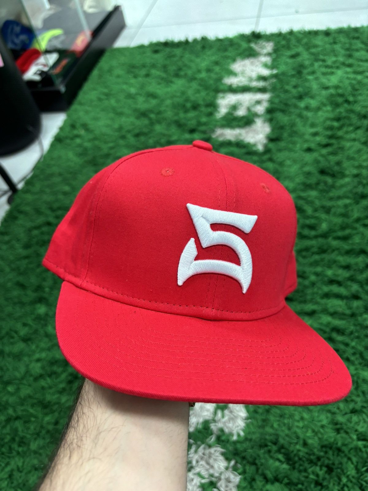 Seks fitted hat red white 7 1/2