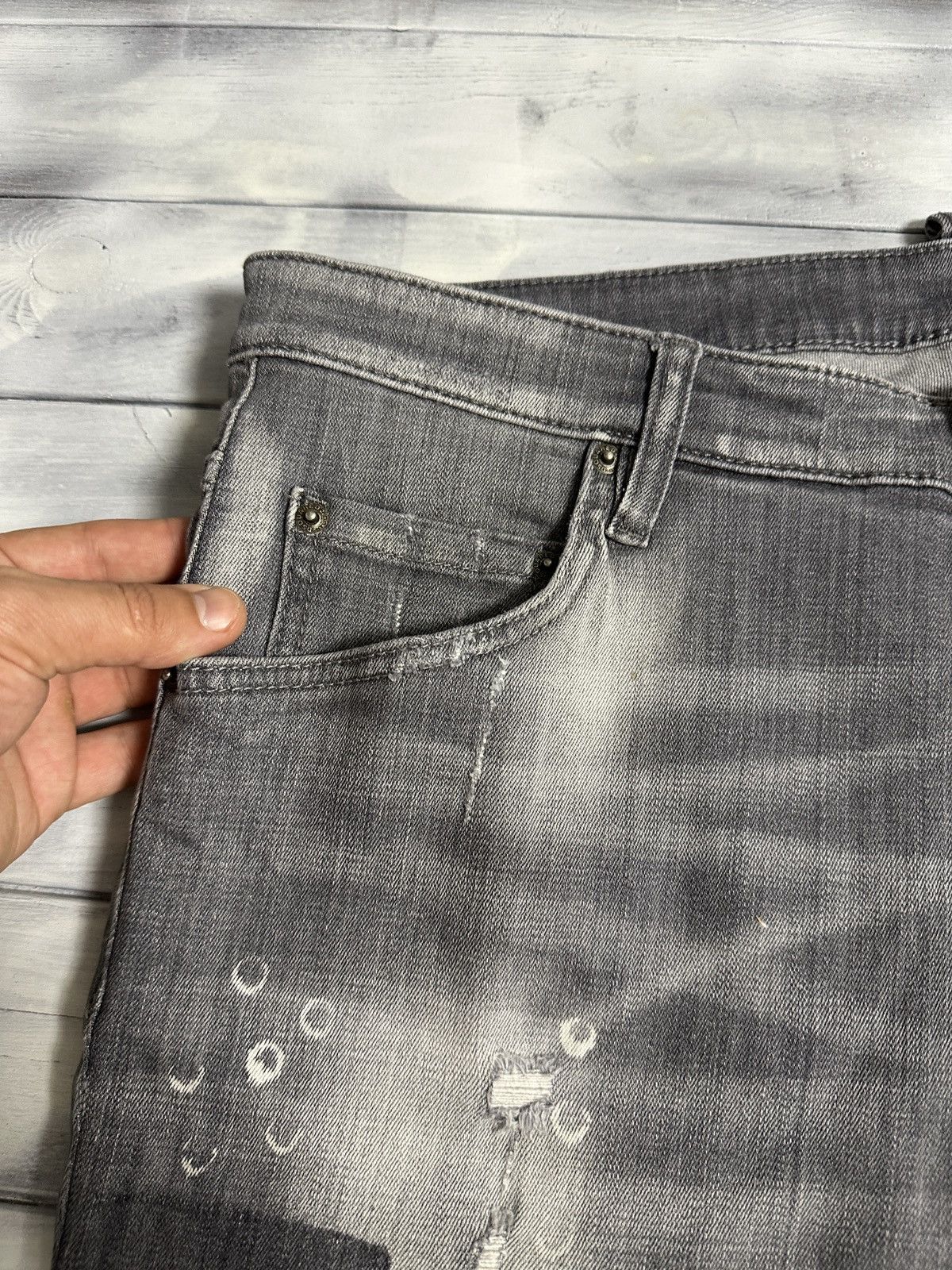 Dsquared2 Rare Luxury SS21 DSquared2 Tidy Biker Jean Distressed Size US 32 / EU 48 - 8 Thumbnail
