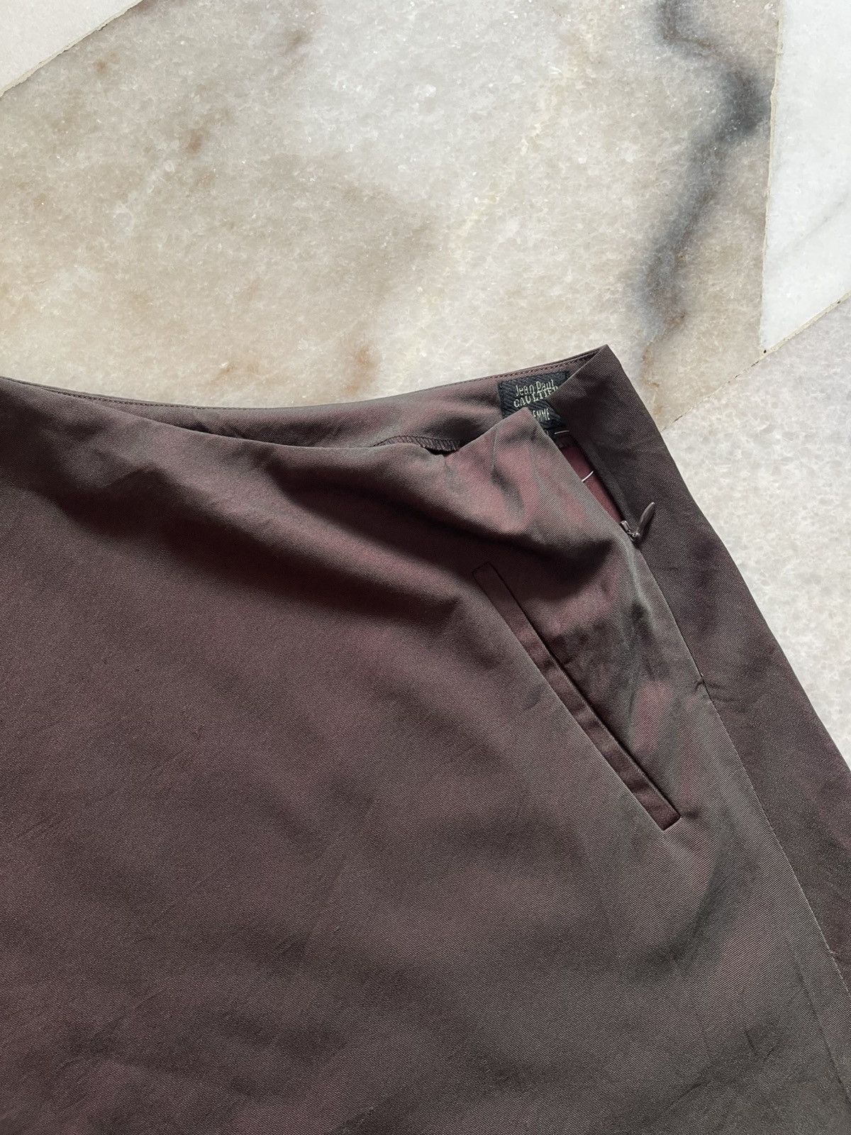 Jean Paul Gaultier 90s Jean Paul Gaultier Metalic Skirt 11 Size 26" / US 2 / IT 38 - 3 Thumbnail