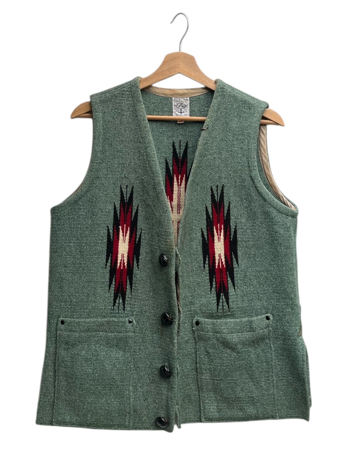 Native Vintage Ortega’s Chimayo Rare Piece Hand Woven Wool Size US M / EU 48-50 / 2 - 2 Thumbnail