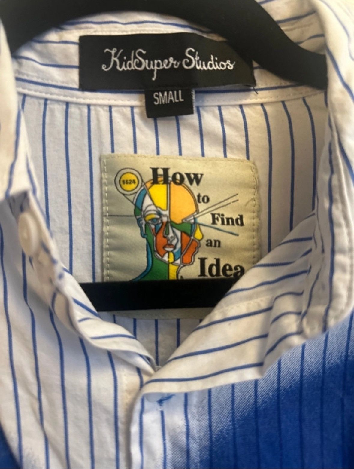 KidSuper White and blue face print shirt Size S / US 4 / IT 40 - 4 Thumbnail