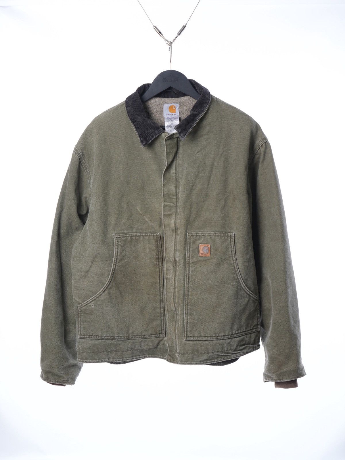 Carhartt × Vintage Carhartt OJ3826-M khaki green faded Sherpa