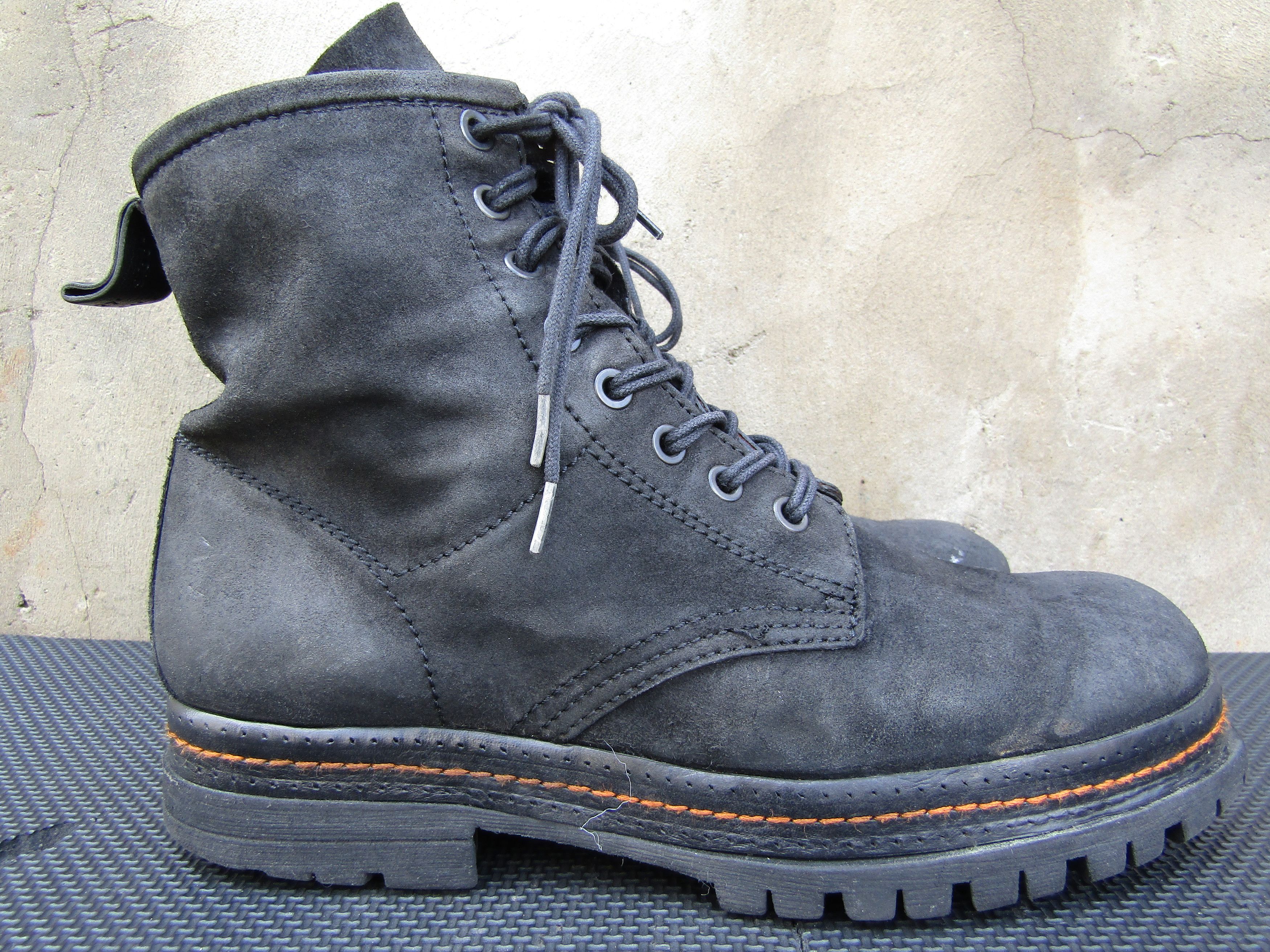 A.S.98 Airstep AS 98 Black Suede Lace Up Combat Biker Boho ariana Size US 9.5 / IT 39.5 - 5 Thumbnail