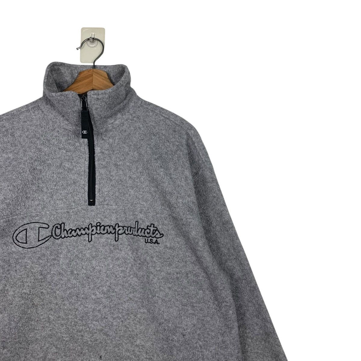 Champion CHAMPION Polartec Big Logo Half Zip Pullover Fleece 1954-C85 Size US L / EU 52-54 / 3 - 5 Thumbnail