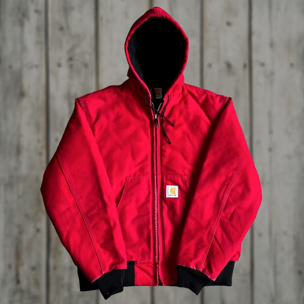Carhartt × Streetwear × Vintage Ruby Trucker Jacket Red Carhartt 