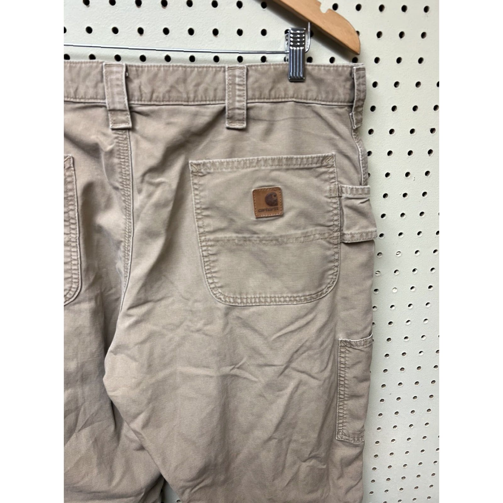 Carhartt VINTAGE Carhartt Pants Carpenter Workwear Light Weight Canvas 36x30 Beige Mens Regular Inseam 30 Distressed Size 36 Size US 36 / EU 52 - 2 Thumbnail