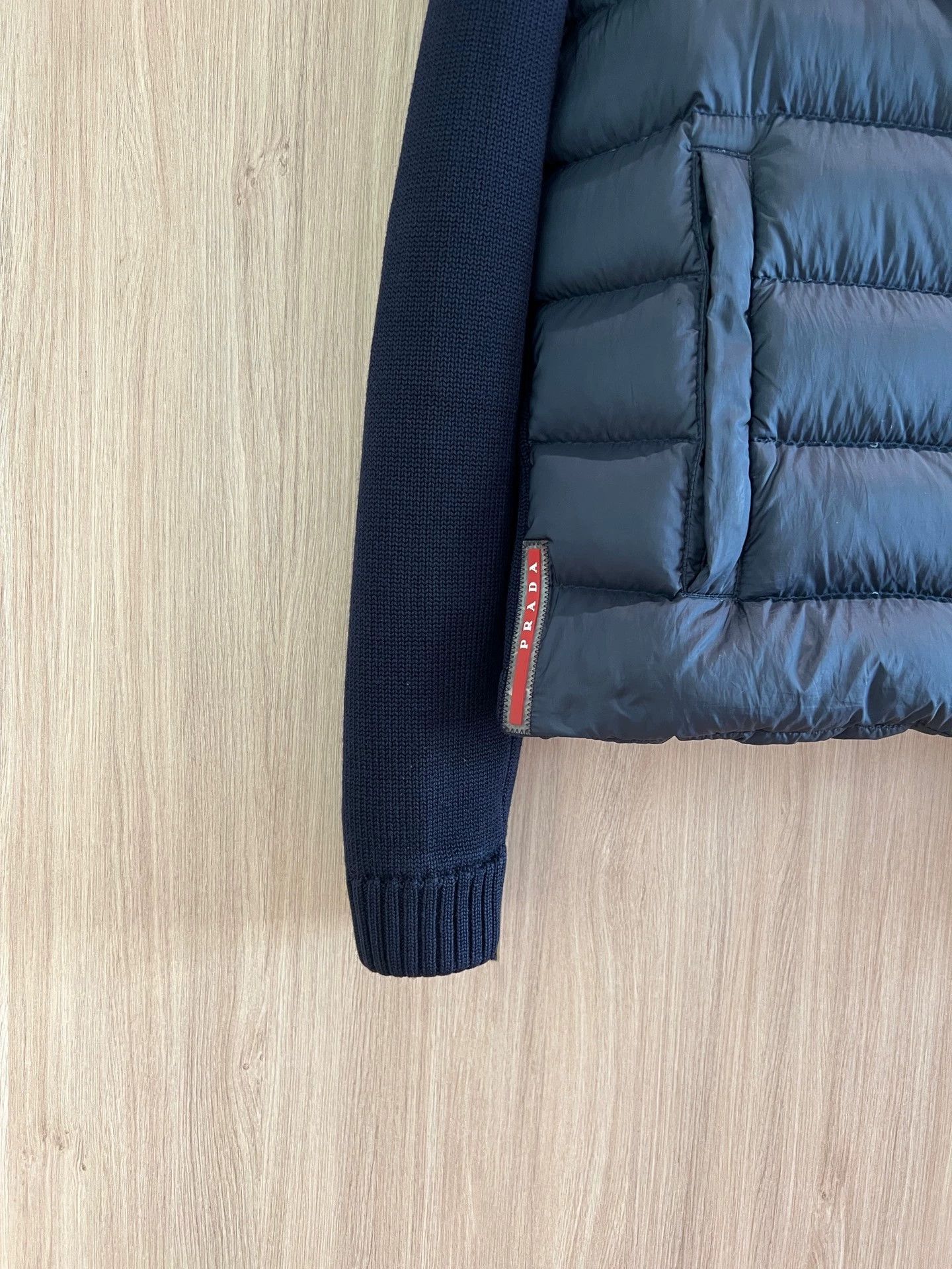 Prada Prada men's down jacket with knit patchwork design Size US S / EU 44-46 / 1 - 3 Thumbnail
