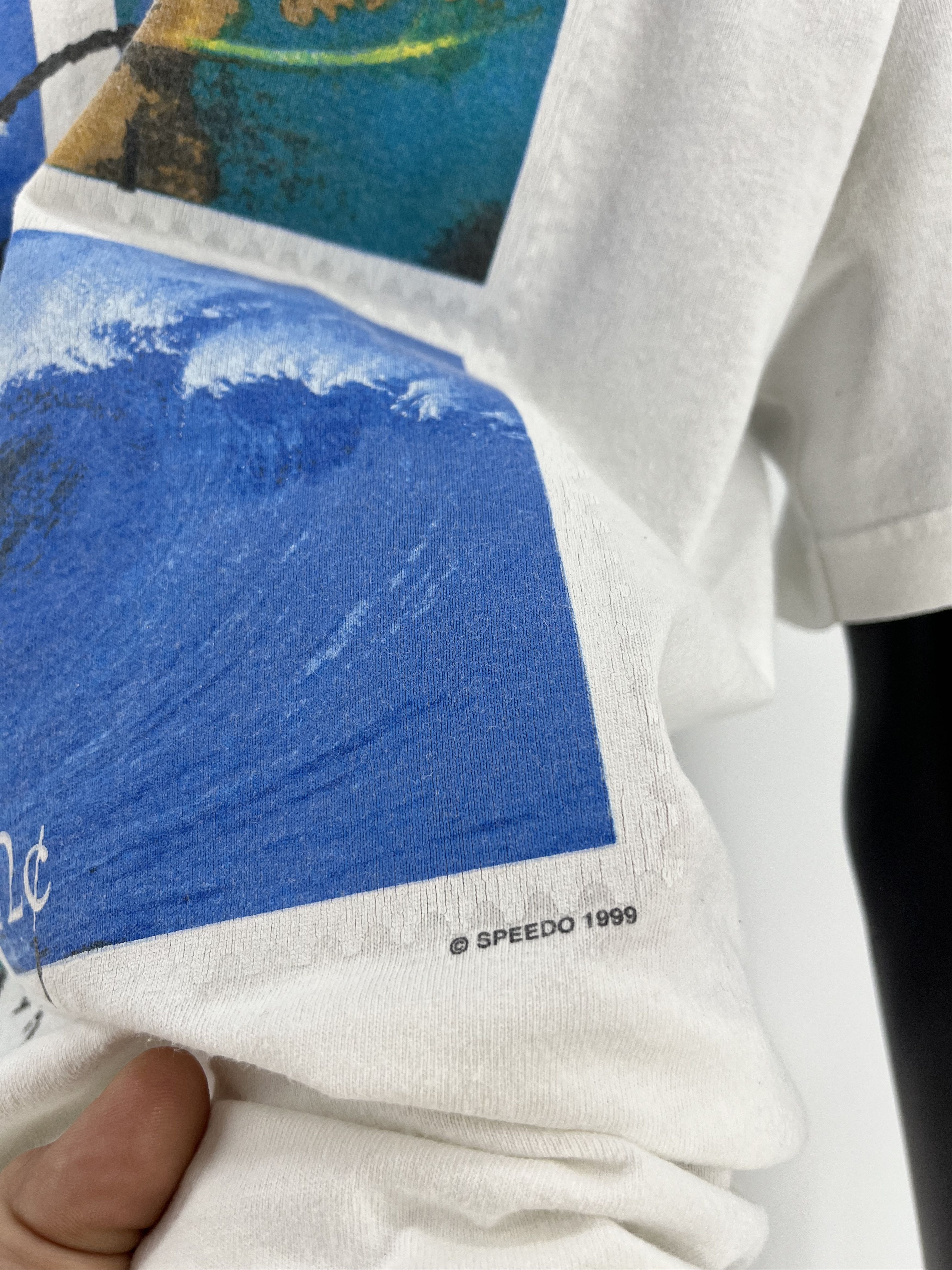 Speedo T shirt Vintage Speedo 1999 L Timbre Nature Dauphin Size US L / EU 52-54 / 3 - 8 Thumbnail