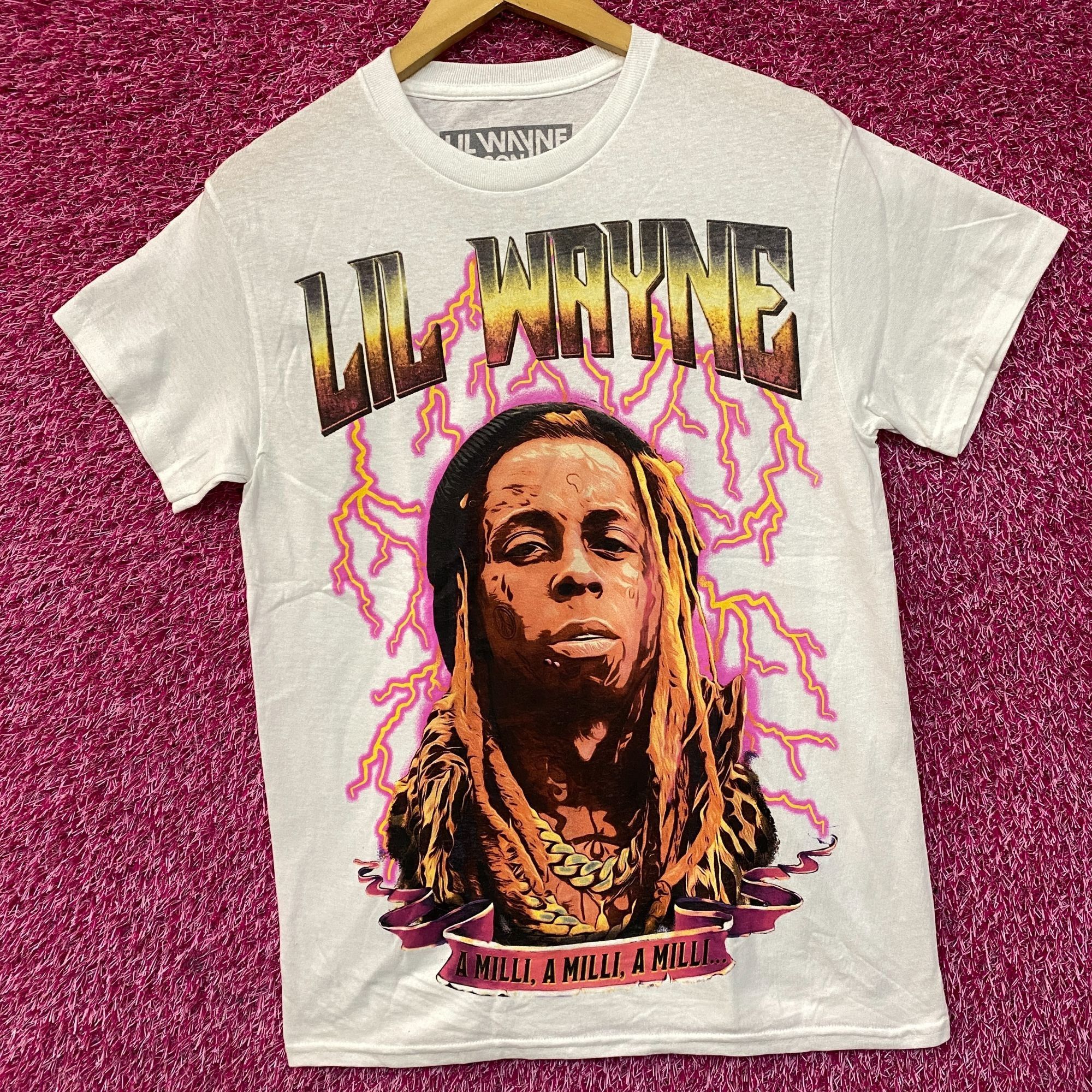 Lil Wayne Reason Lil Wayne A Milli Lightning White T-Shirt Small Size US S / EU 44-46 / 1 - 3 Thumbnail