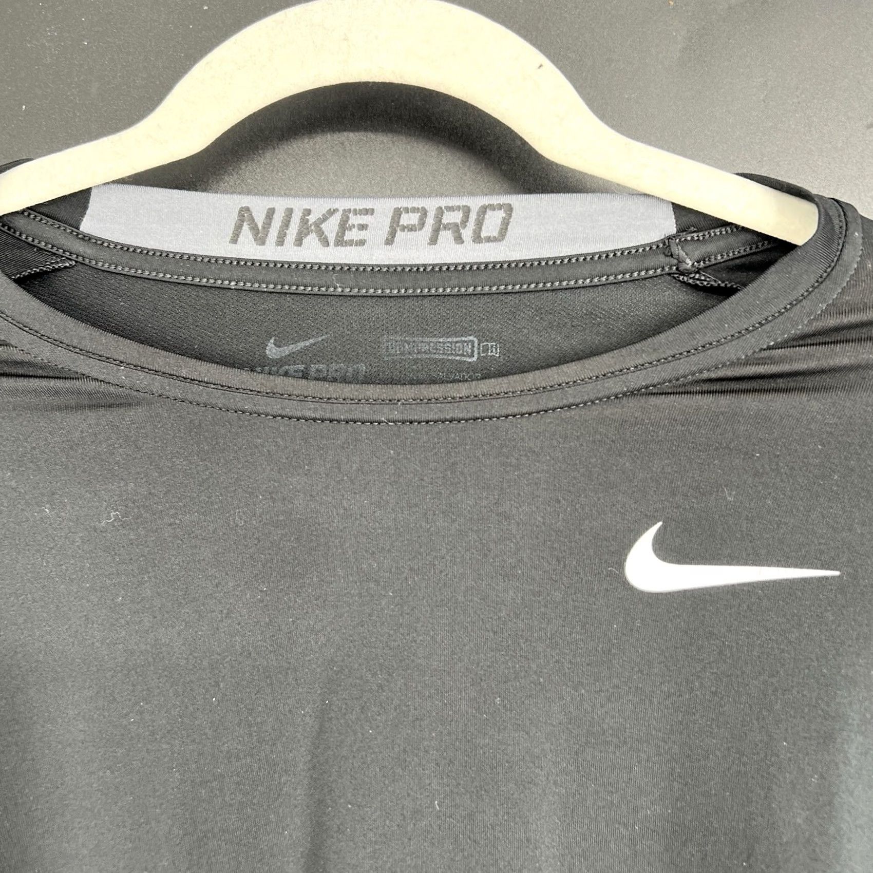 Nike Nike Pro Shirt Mens 2XL Black Dri-FIT Long Sleeve Compression Athletic Shirt Size US XXL / EU 58 / 5 - 3 Thumbnail