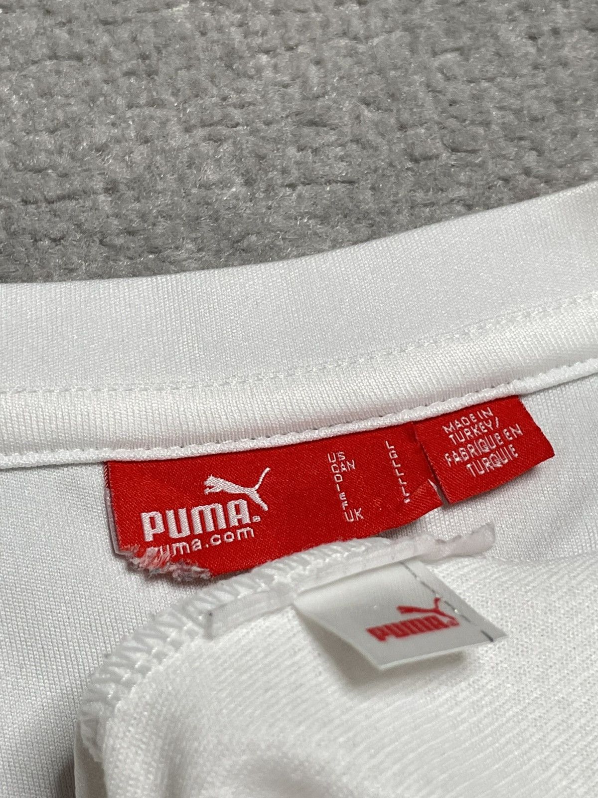 Puma Vintage White Jersey Puma Poland Polska Drip Swag Size US L / EU 52-54 / 3 - 14 Thumbnail