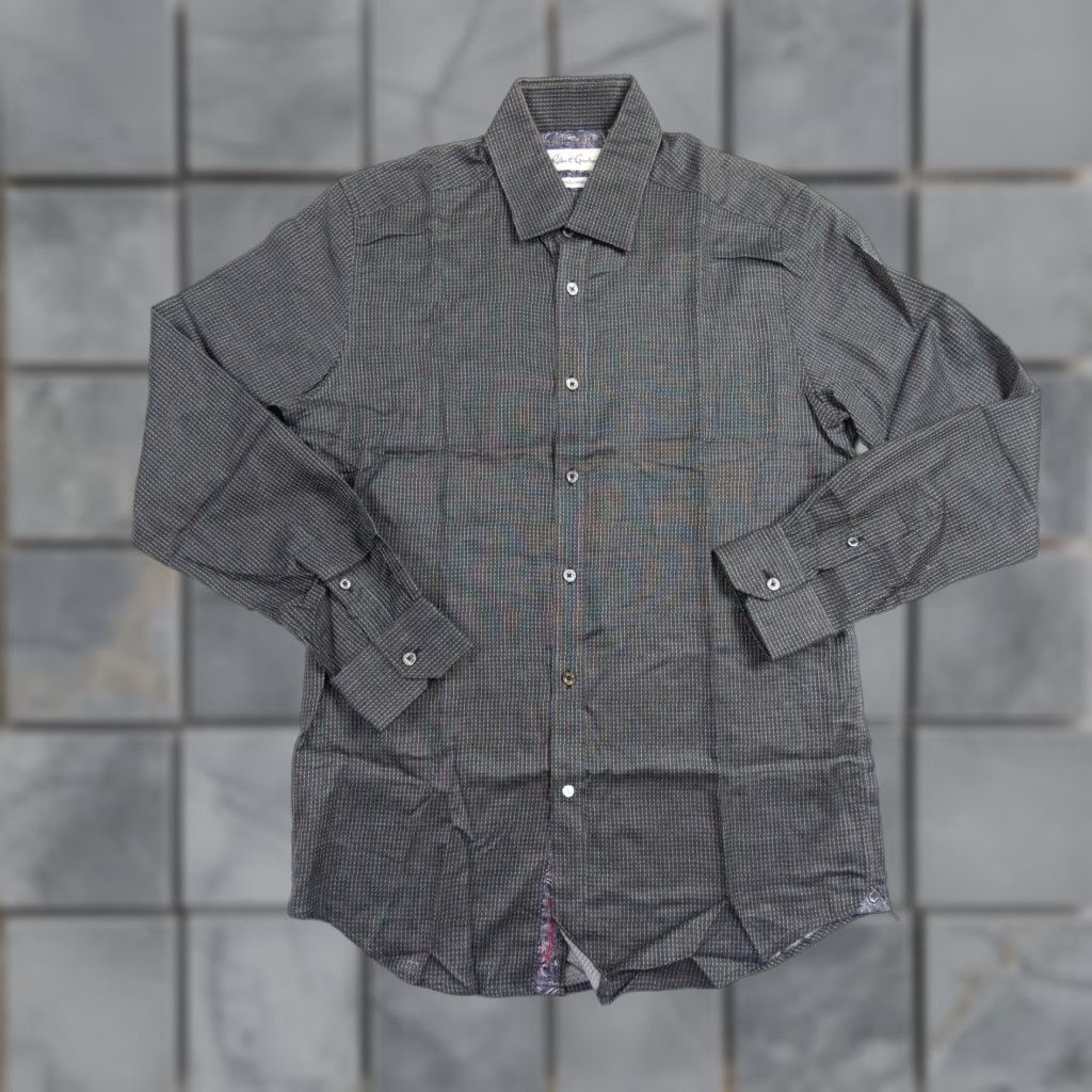 Robert Graham Robert Graham X Shirt Mens 41 / 16 Black Button-Up Tailored Fit Paisley Adult Regular Size 41 Black All Seasons Mens Shirt Size US L / EU 52-54 / 3 - 1 Thumbnail