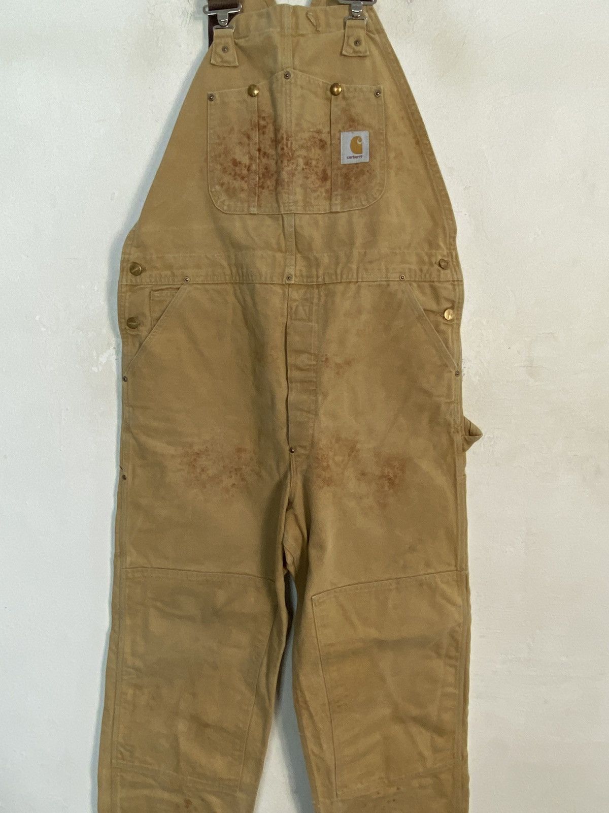 Carhartt 90s Carhartt Double Knee Duck Canvas Bib Overall Workwear Size US 40 / EU 56 - 3 Thumbnail