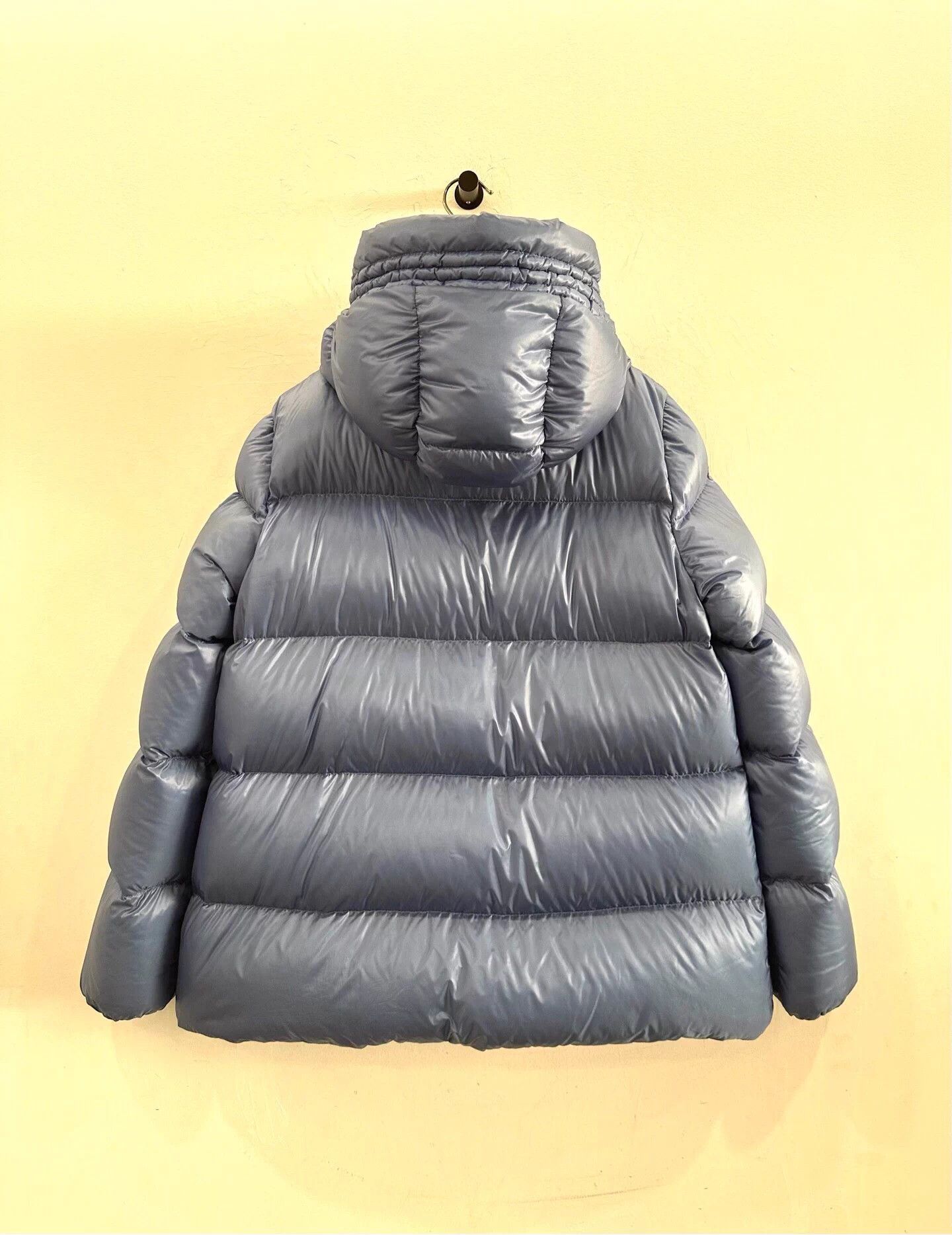 Moncler Moncler Seritte Women's Blue Side Logo Down Coat Size XS / US 0-2 / IT 36-38 - 3 Thumbnail