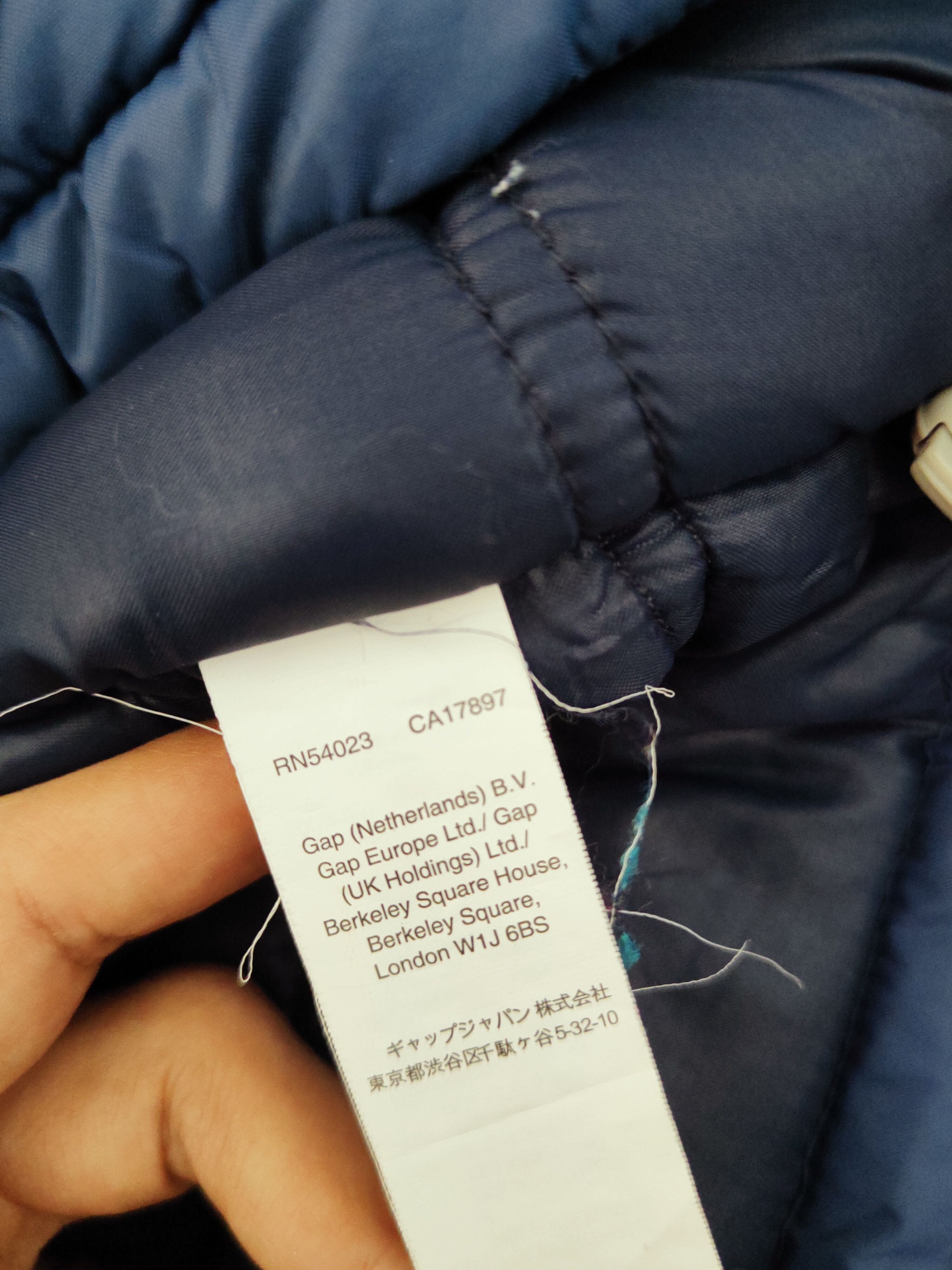 Gap Gap Blue puffer Bombers winter jacket #W422 Size US S / EU 44-46 / 1 - 12 Thumbnail