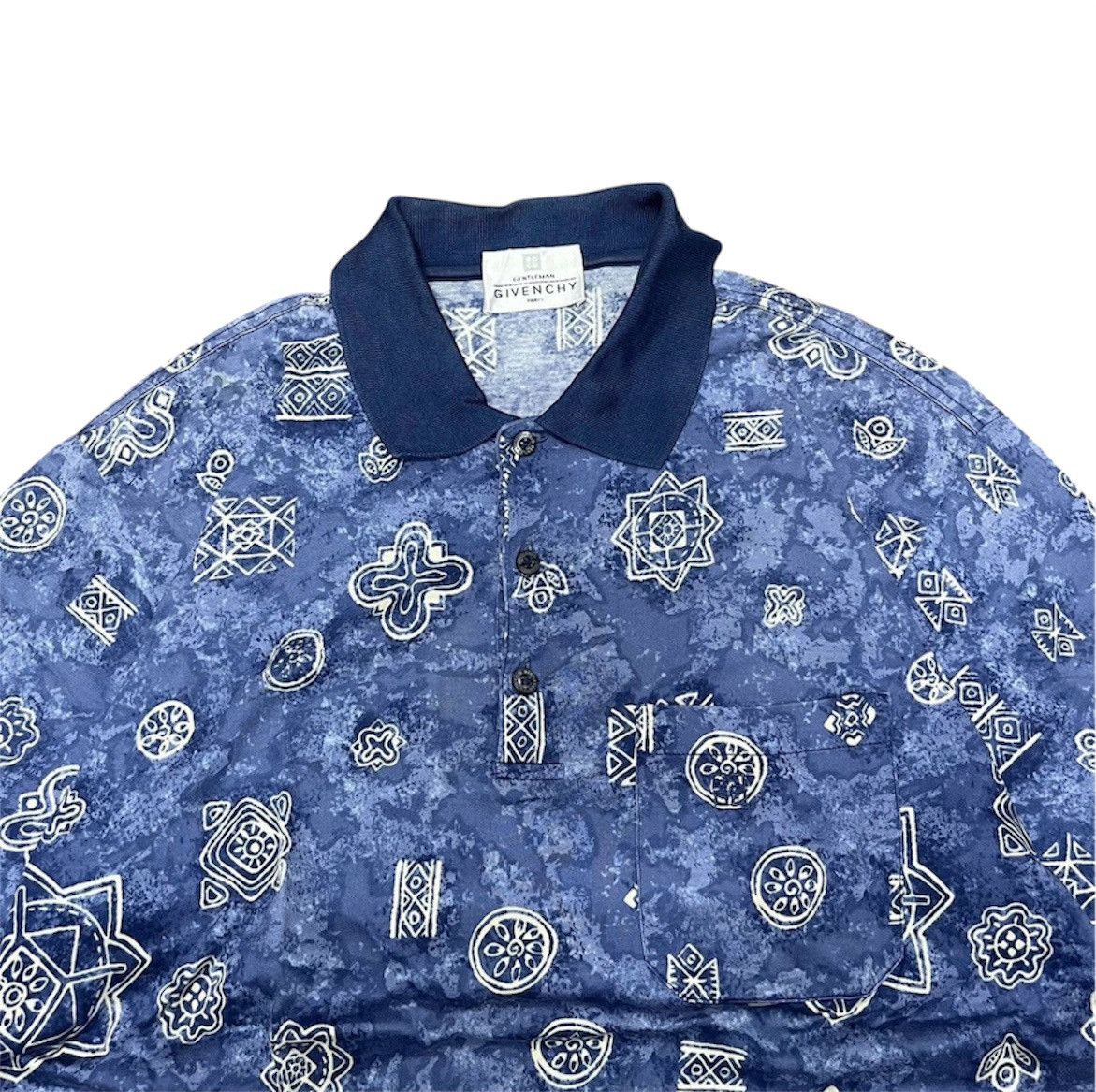 Givenchy Polo Shirt Full Print Givenchy Size US M / EU 48-50 / 2 - 2 Thumbnail