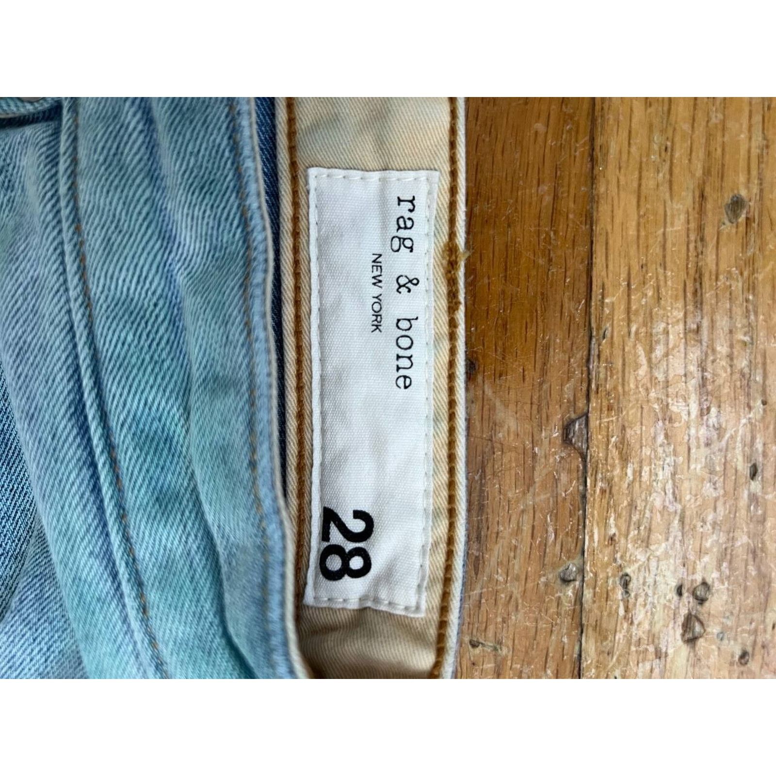 Rag & Bone RAG & BONE Ninae Wide leg jeans Blue 28 A000876 Size 36" / US 14 / IT 50 - 4 Thumbnail