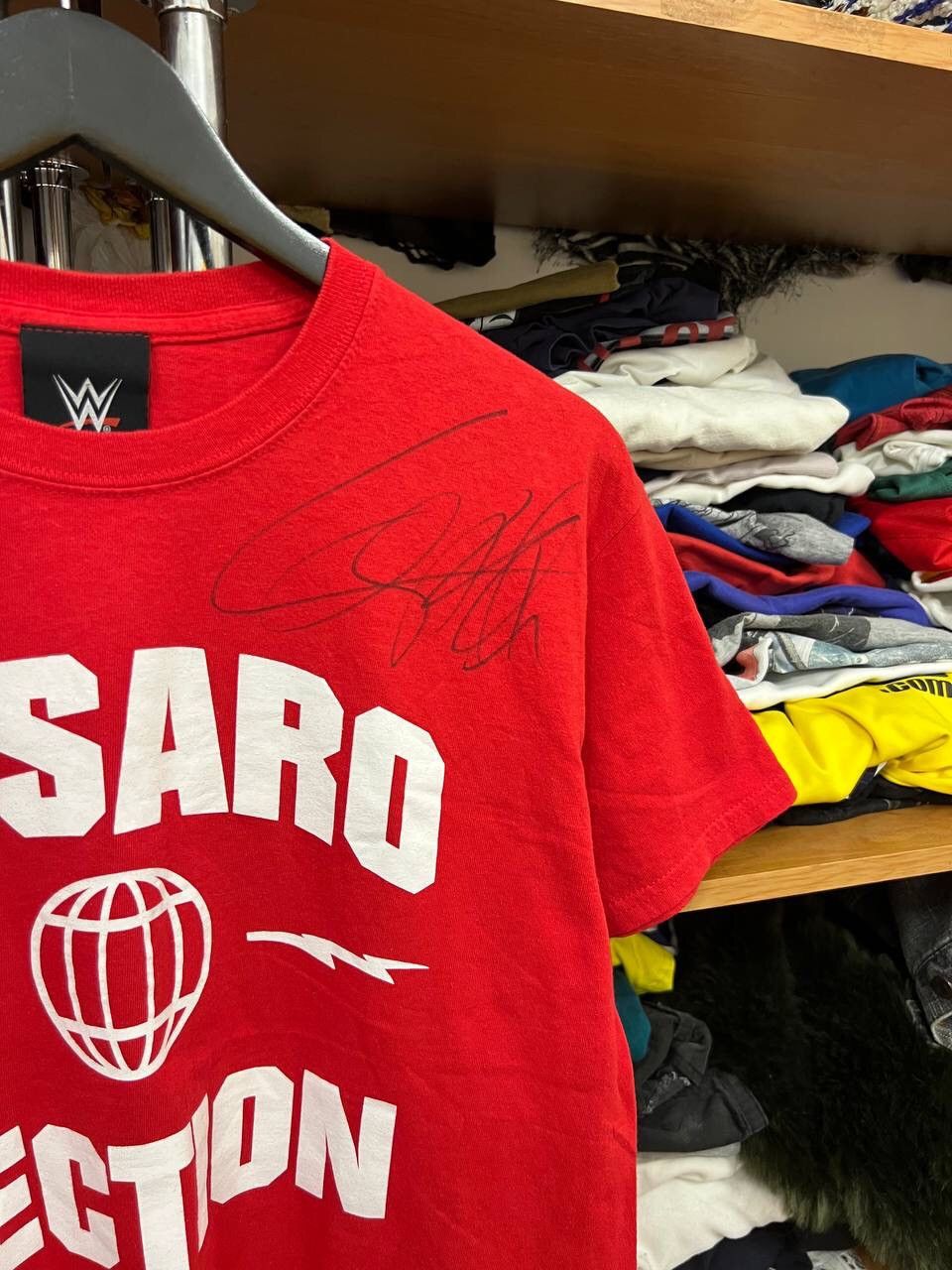 Vintage × WWE × WWF Vintage WWE Cesaro Signed Tshirt Size US M / EU 48-50 / 2 - 3 Thumbnail