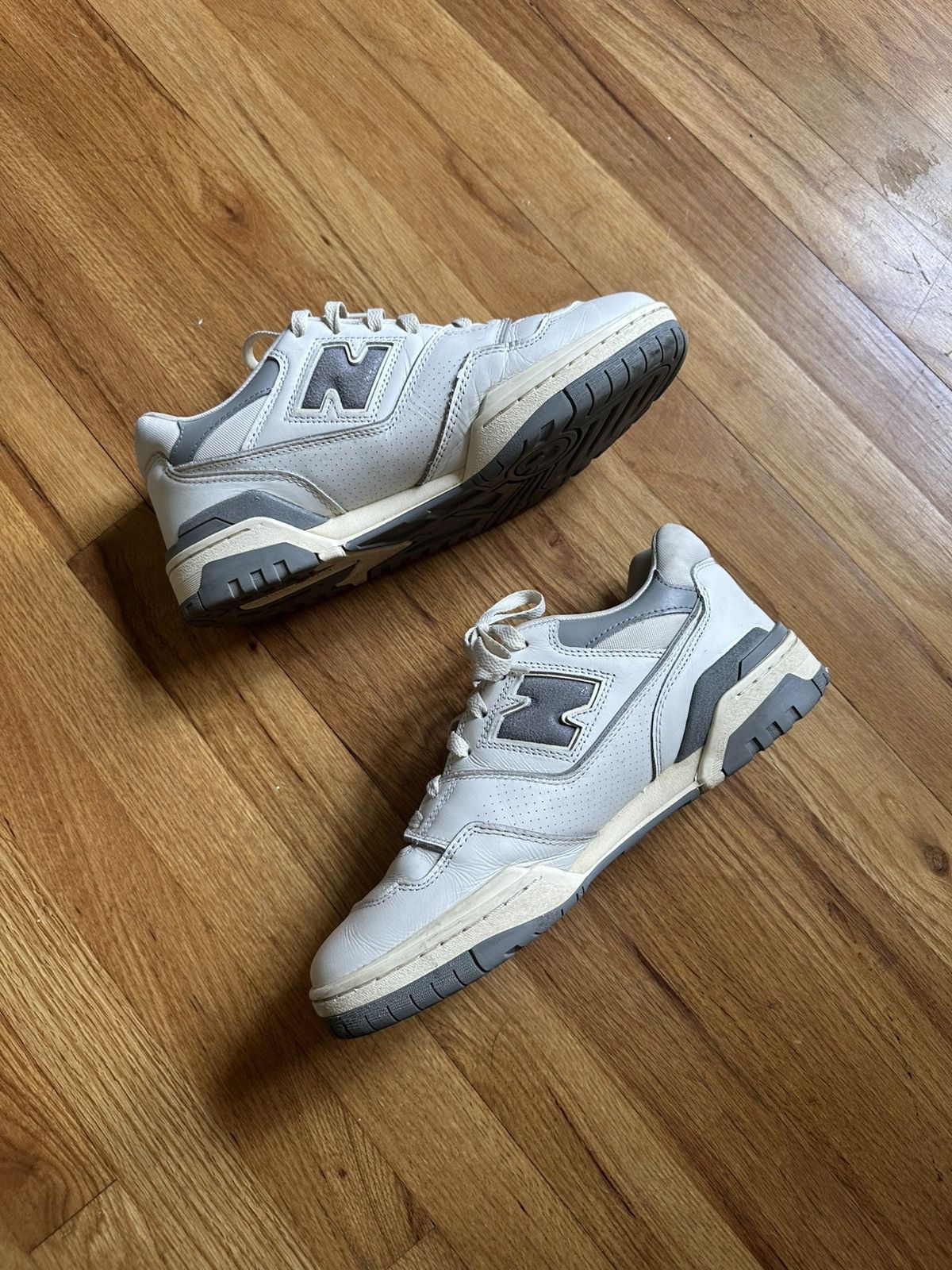 Aime Leon Dore × New Balance Aime Leon Dore/New Balance 550 “White Grey” Size US 10 / EU 43 - 2 Thumbnail