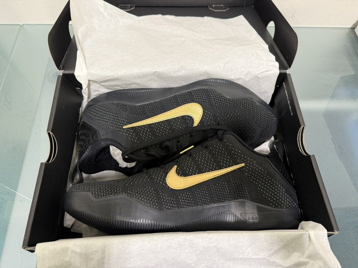 Nike Nike Kobe 11 Elite Low Protro Fade to Black Metallic Gold 11 Size US 11 / EU 44 - 3 Thumbnail
