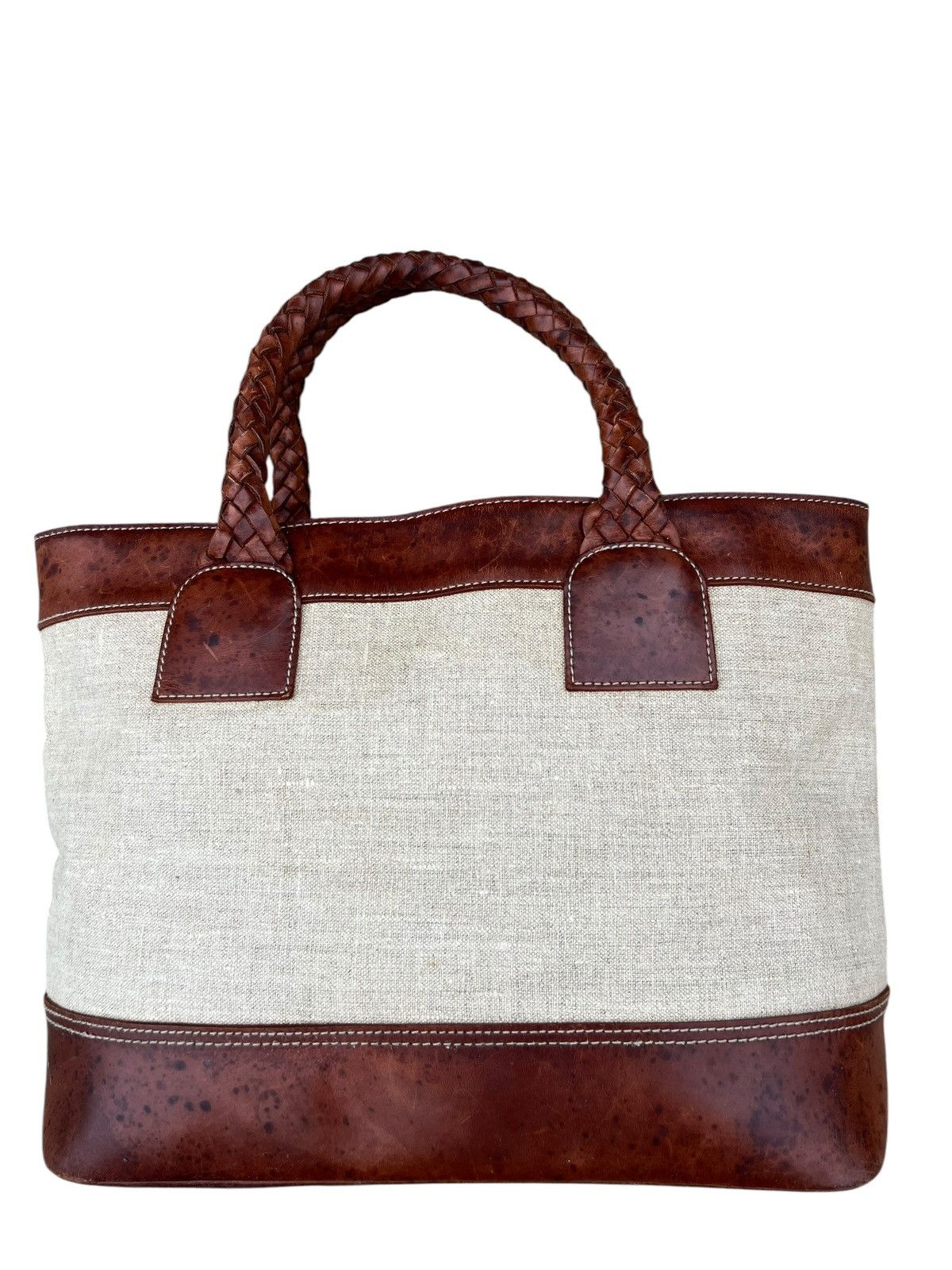 Ralph Lauren Vintage Ralph Lauren Patina Leather Hybrid Tote Bag Size ONE SIZE - 9 Thumbnail