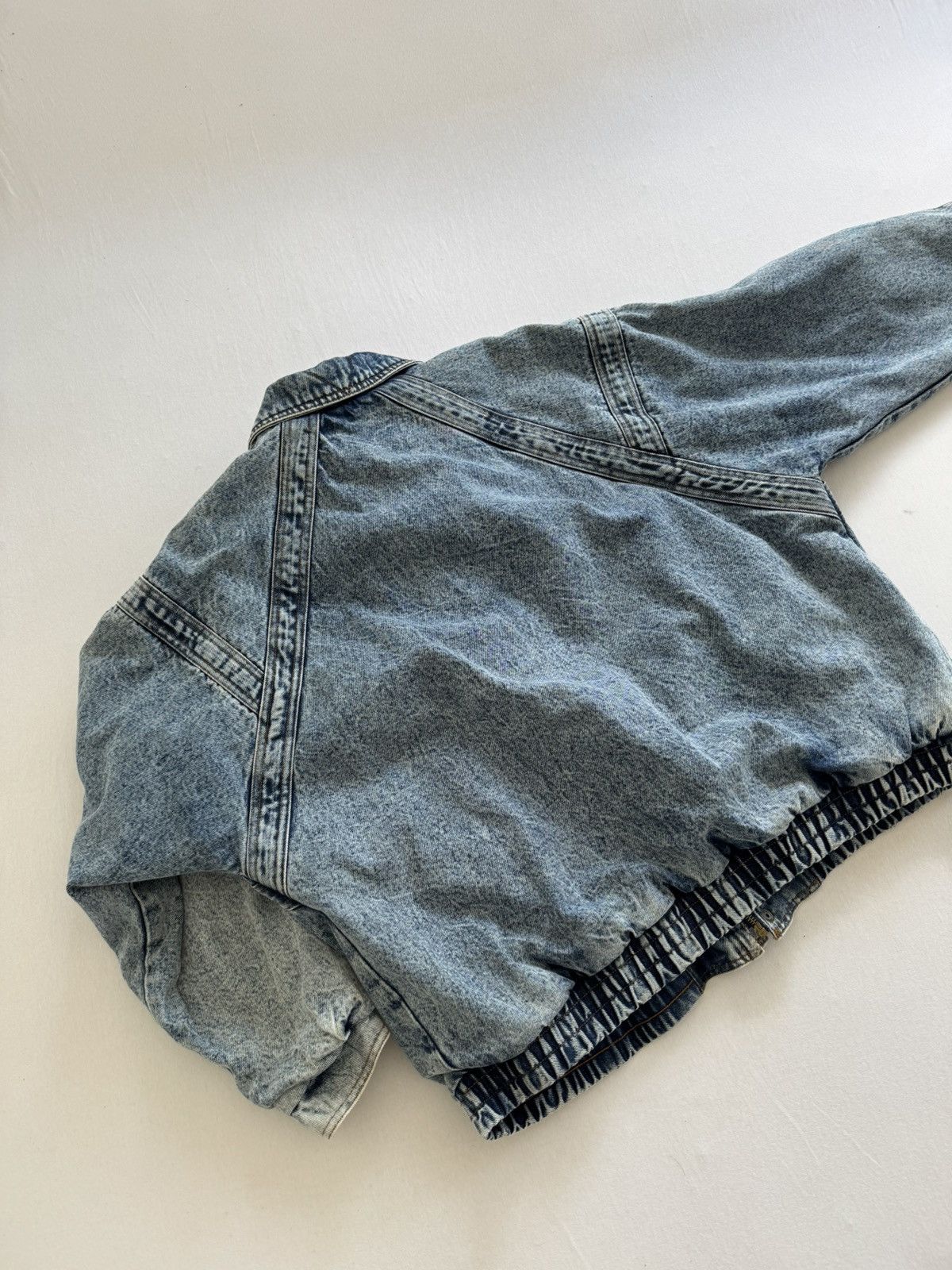 Vintage Vintage bomber denim jacket y2k 90s Size US L / EU 52-54 / 3 - 8 Thumbnail