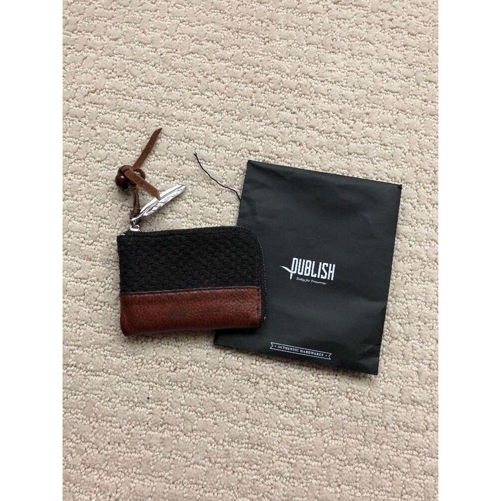 Publish Publish Bingham Leather Zip Wallet (Black / brown) Used Size ONE SIZE - 1 Thumbnail