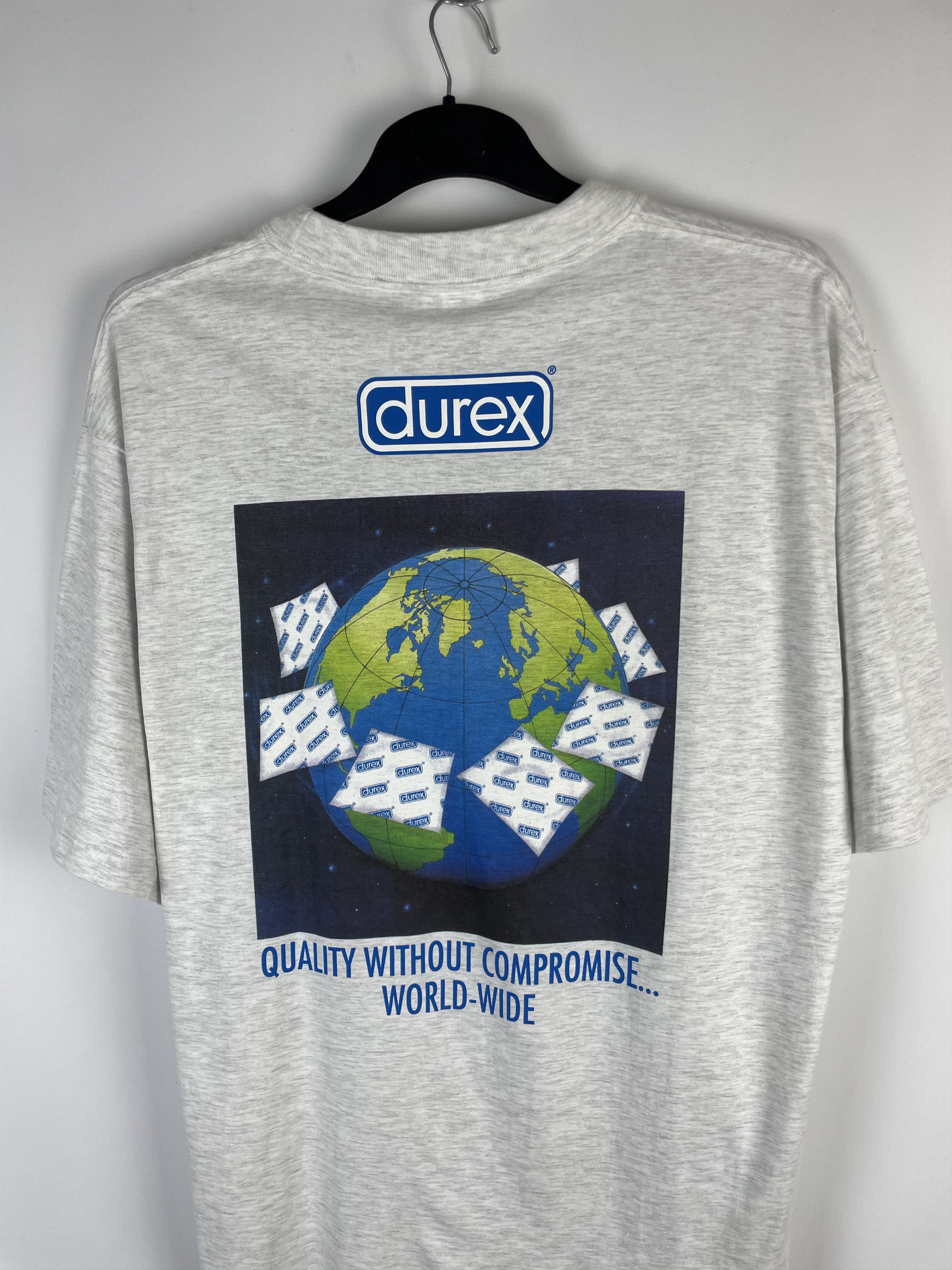 Other Durex vintage t-shirt big logo Size US XL / EU 56 / 4 - 3 Thumbnail