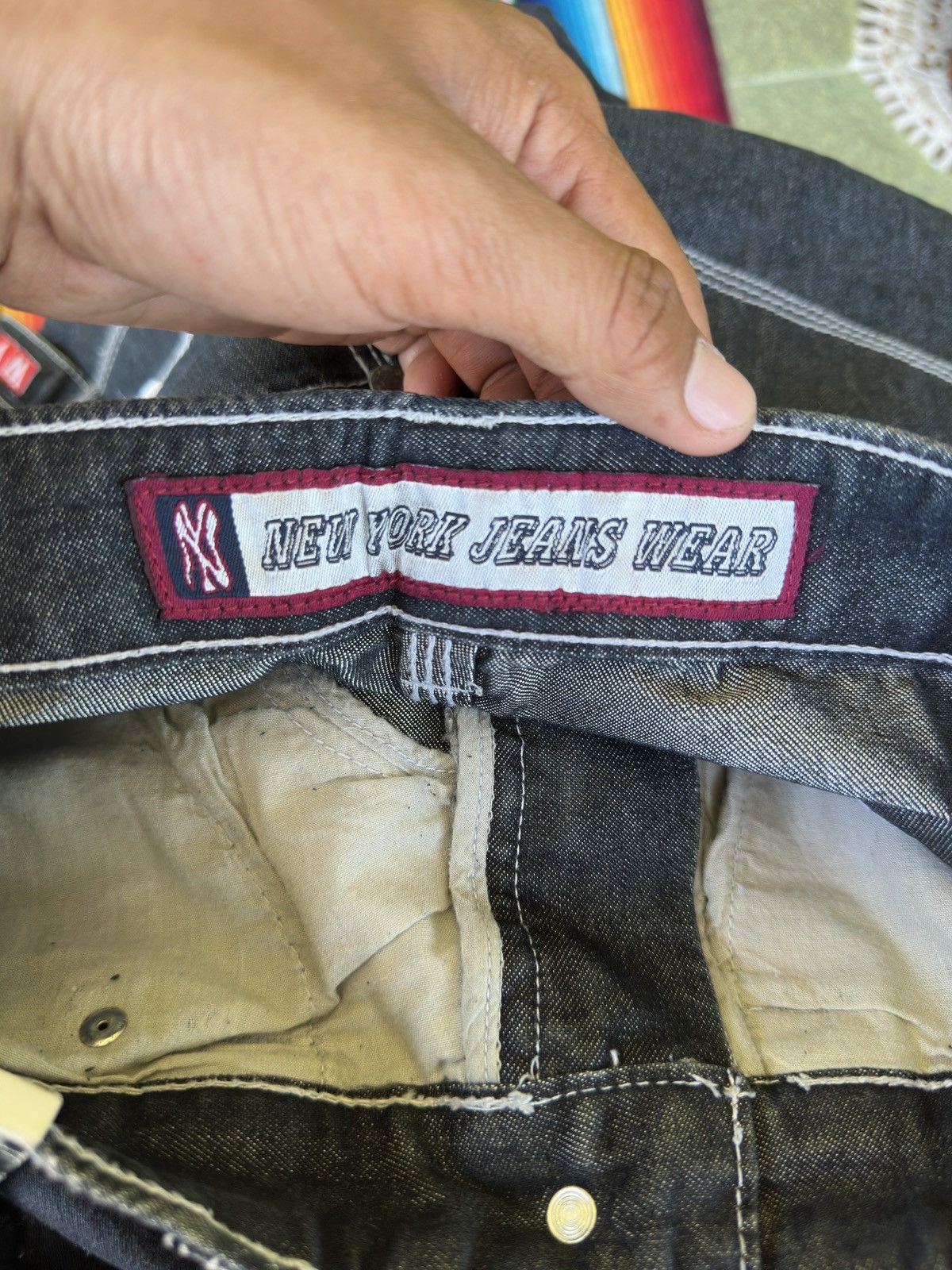 Kapital Baggy Jeans Yankess New York 24x31 Size US 26 / EU 42 - 5 Thumbnail