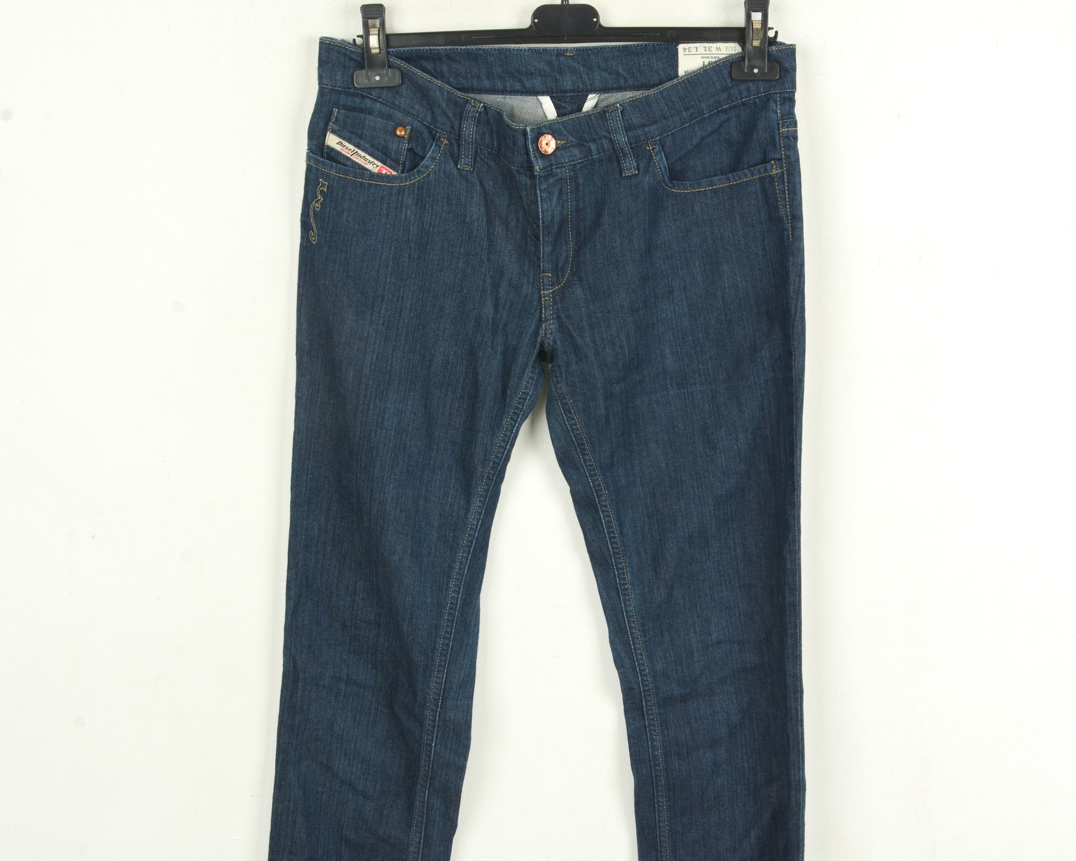 Diesel LIV Stretch Women W31 L34 Straight Jeans Low Rise Trousers Size 31" - 2 Thumbnail