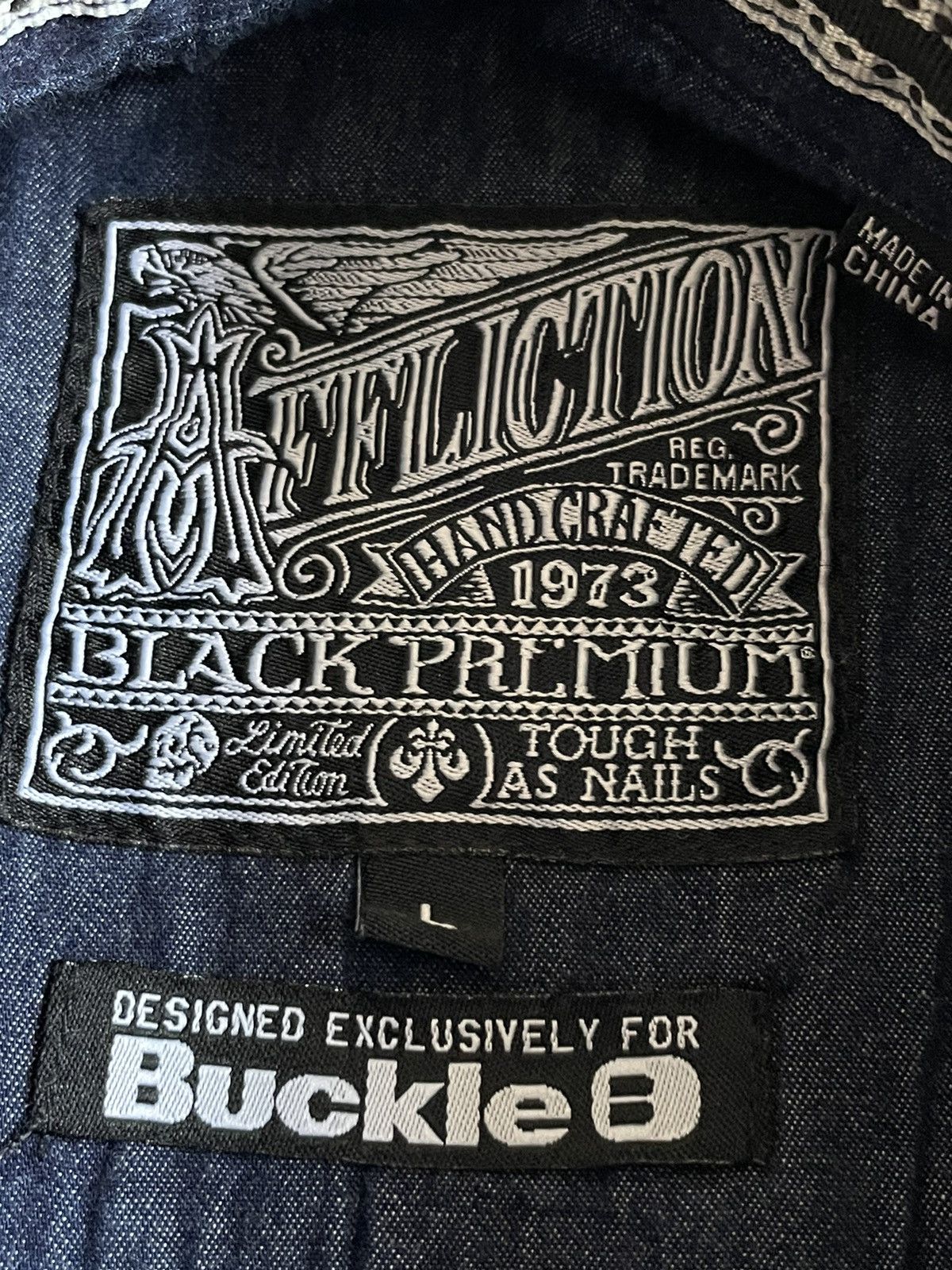 Affliction Vintage Y2K Affliction Shirt Long Sleeve 00’s Big Logo RARE Size US L / EU 52-54 / 3 - 10 Thumbnail