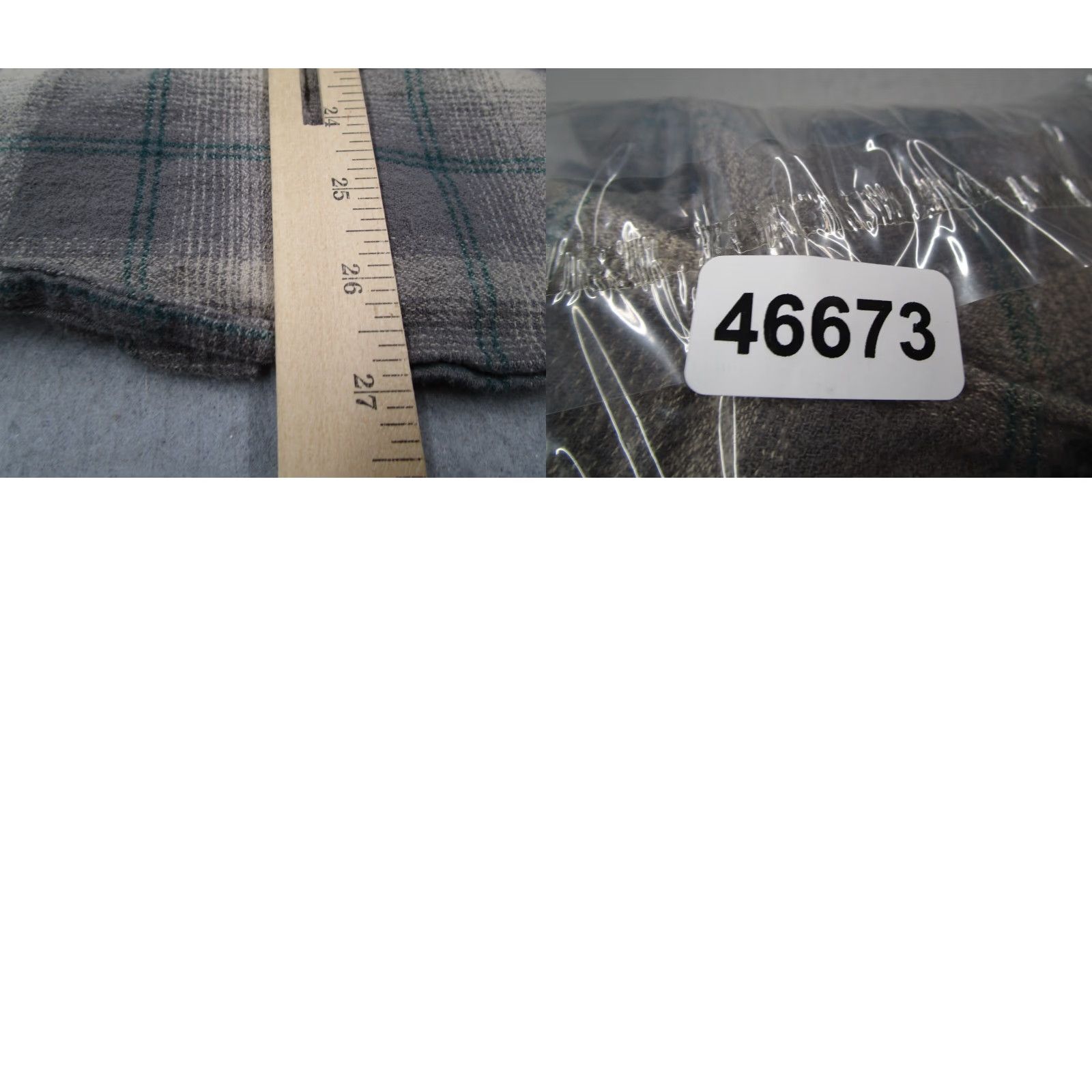Roark VINTAGE Roark Revival Men's Button-Up Shirt Long Sleeve Cotton Flannel Check Fall Spring Summer Winter Gray Large Size US L / EU 52-54 / 3 - 8 Thumbnail