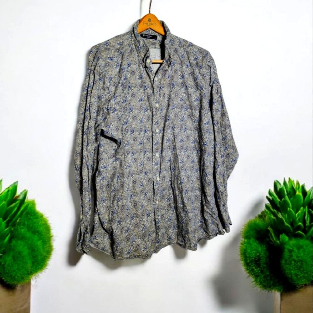 Daniel Cremieux Daniel Cremieux Sz XXL Men's Floral Patterned Shirt Classic Size US XXL / EU 58 / 5 - 1 Thumbnail