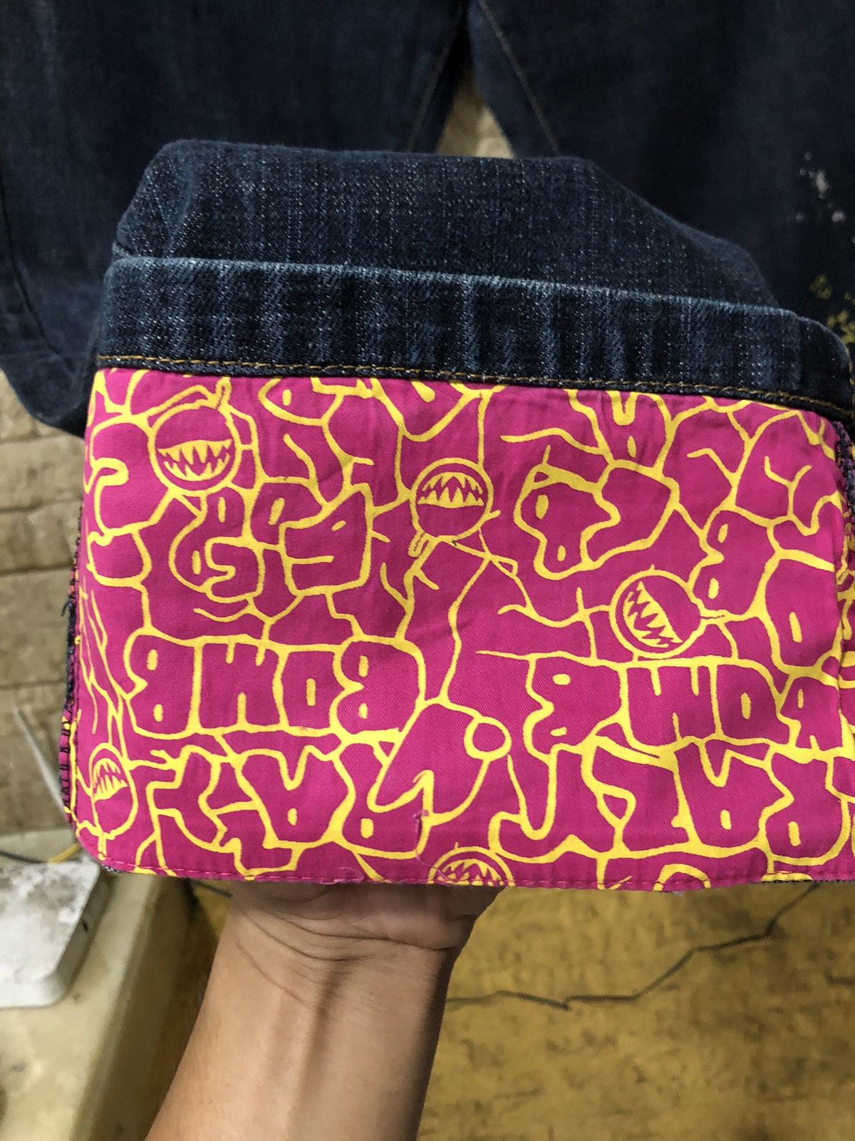 Beauty Beast × Japanese Brand Crazy Bomb Paint Splatter Denim Size US 30 / EU 46 - 8 Thumbnail